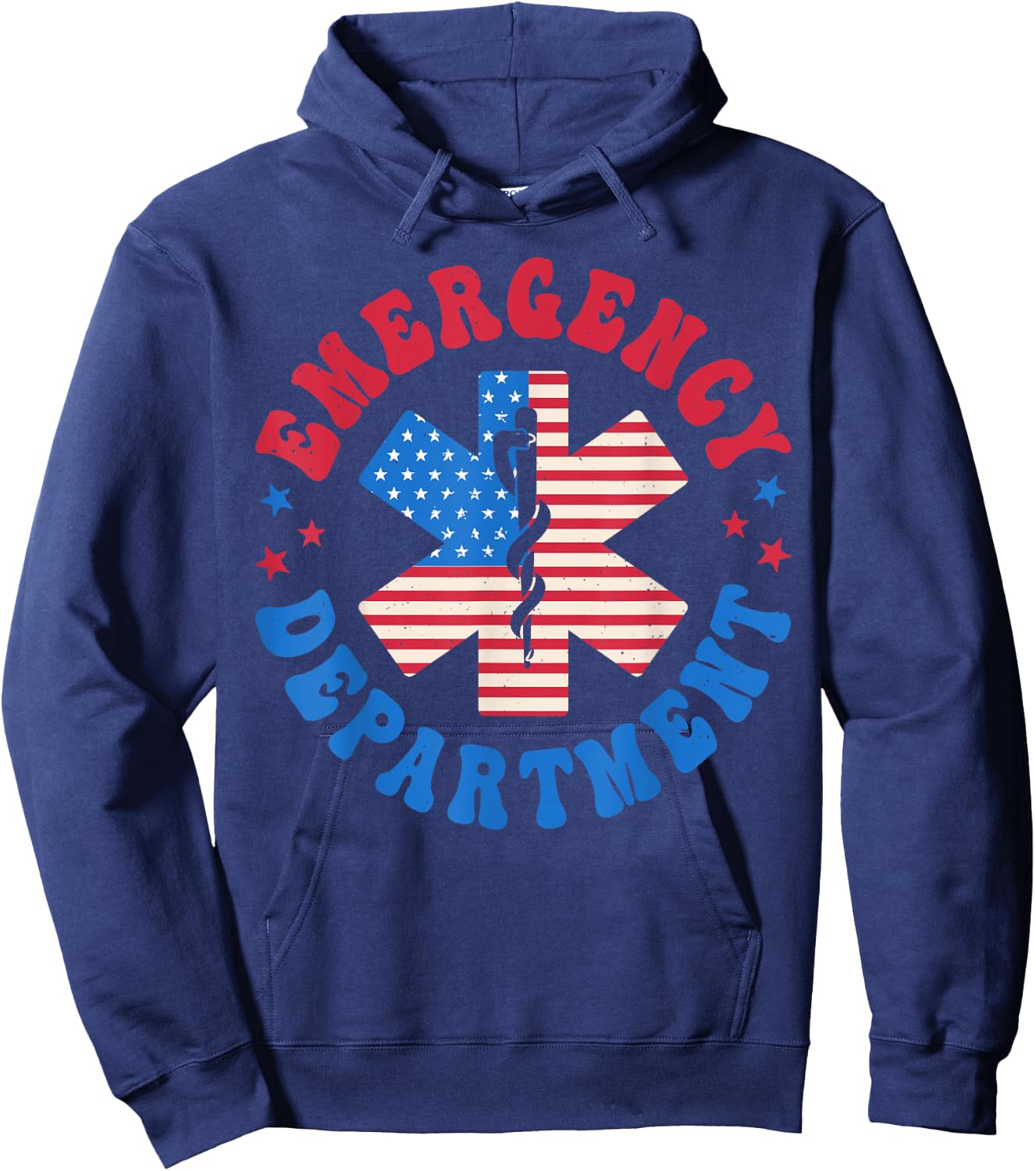 Emergency Department 4th of July Emergency Room Er Nurse Hoodie - Hoodie | Navy