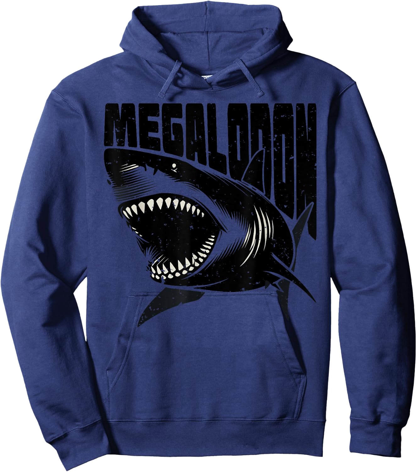 Megalodon shark lovers retro megalodons Hoodie - Hoodie | Navy