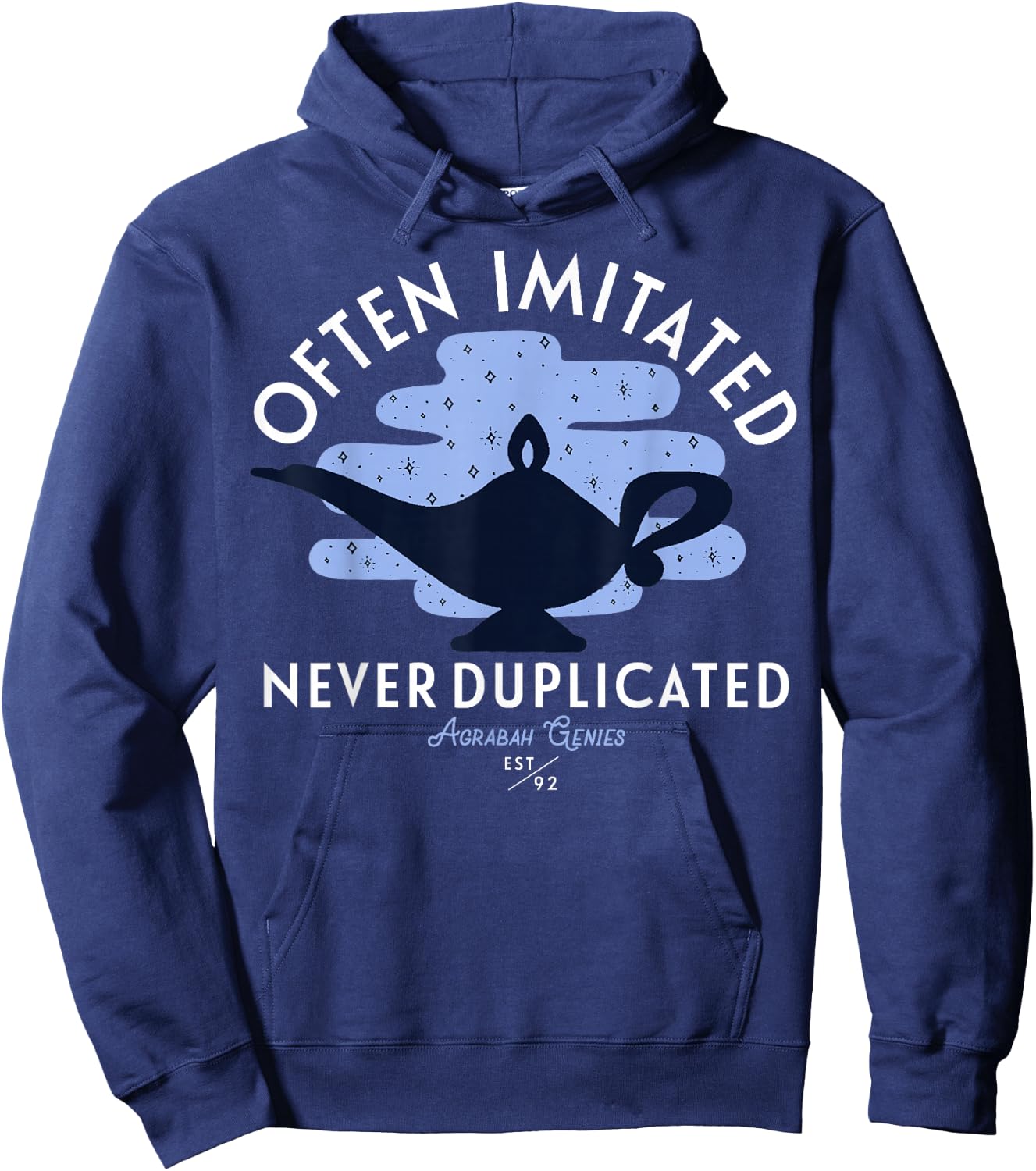 Disney Aladdin Genie Often Imitated Never Duplicated Hoodie - Hoodie | Navy