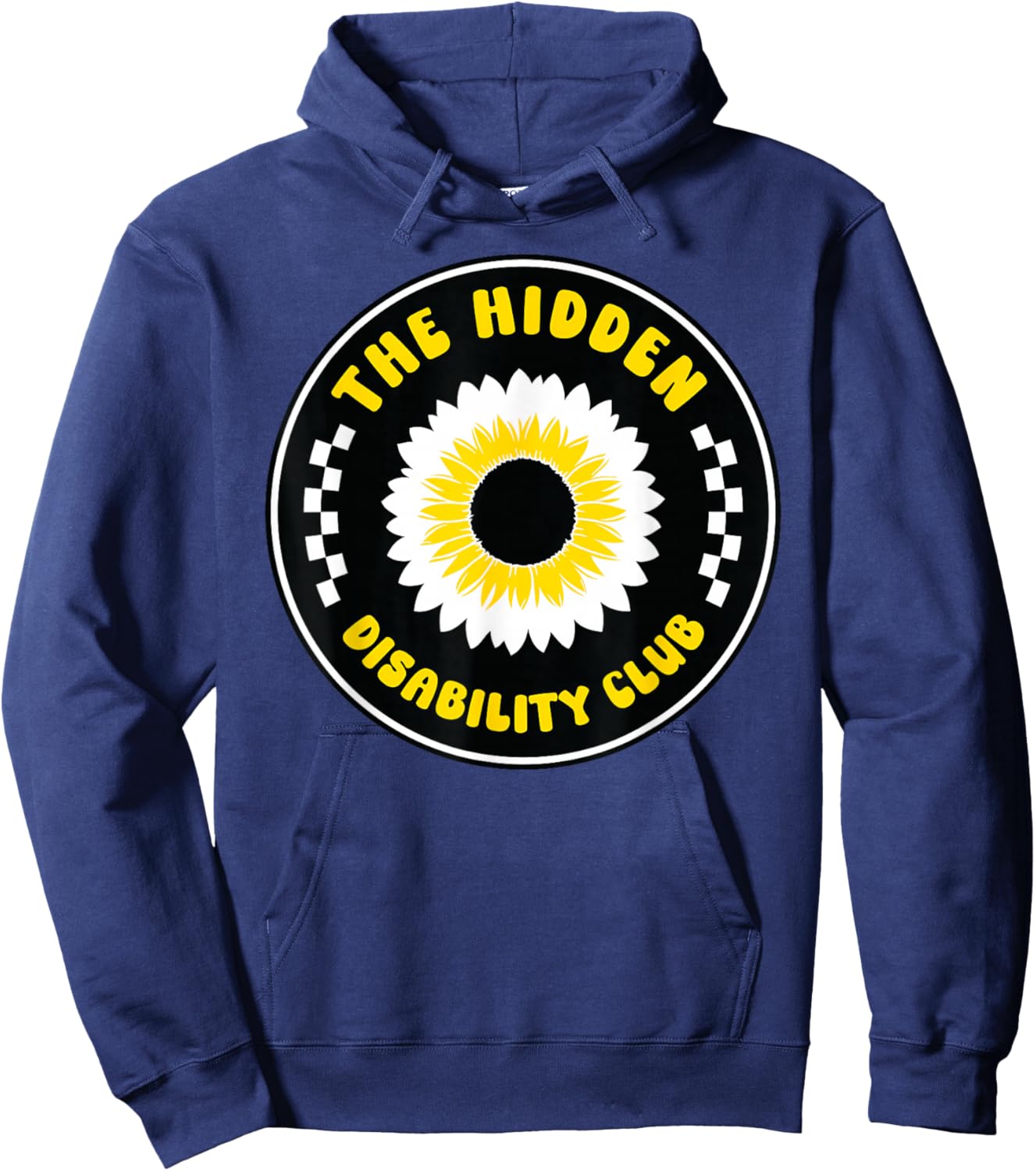 HIDDEN DISABILITY CLUB Sunflower Awareness Hoodie - Hoodie | Navy