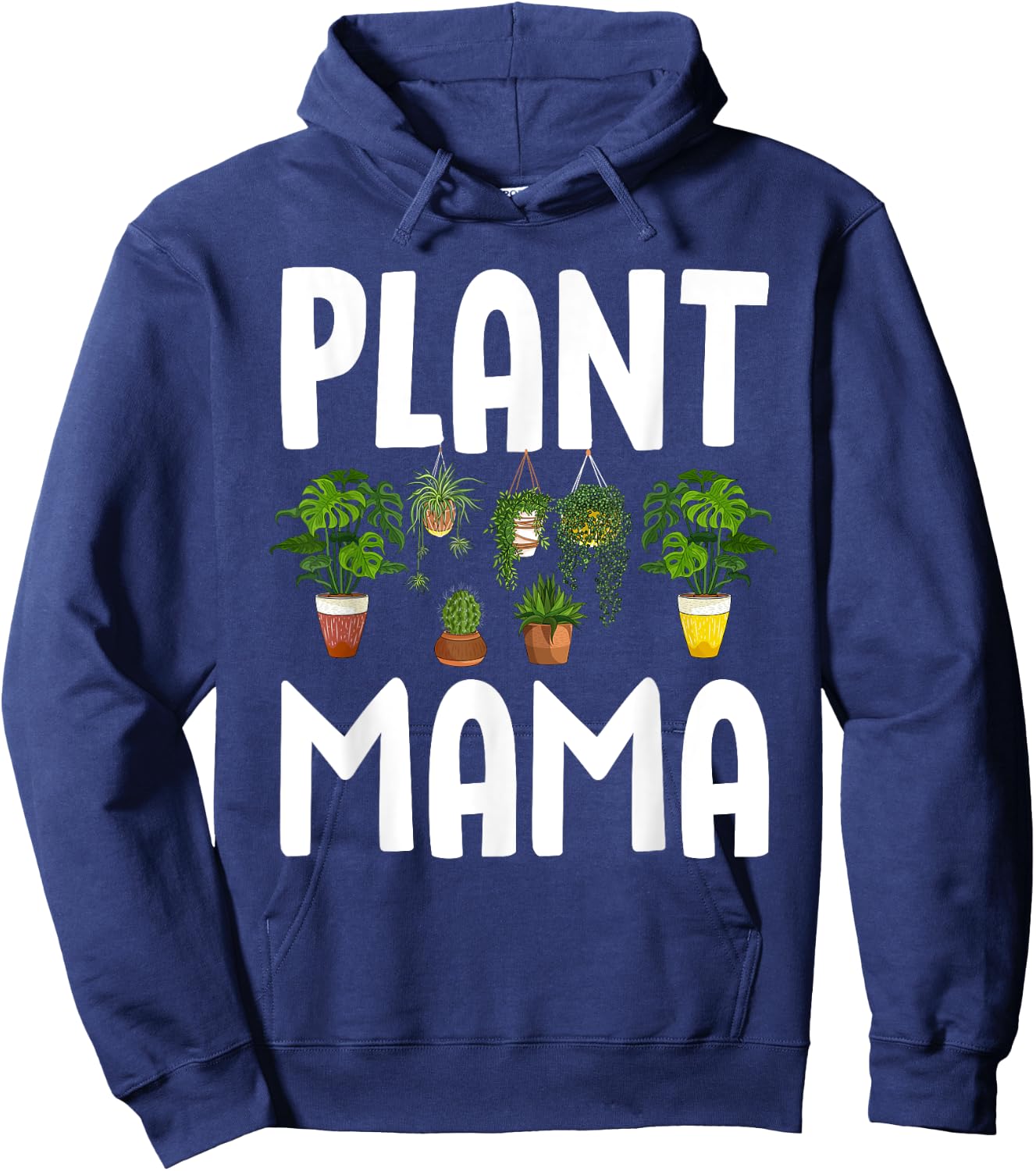 Cool Plant Mama Art For Mom Women Girl Gardening Plant Lady Hoodie - Hoodie | Navy