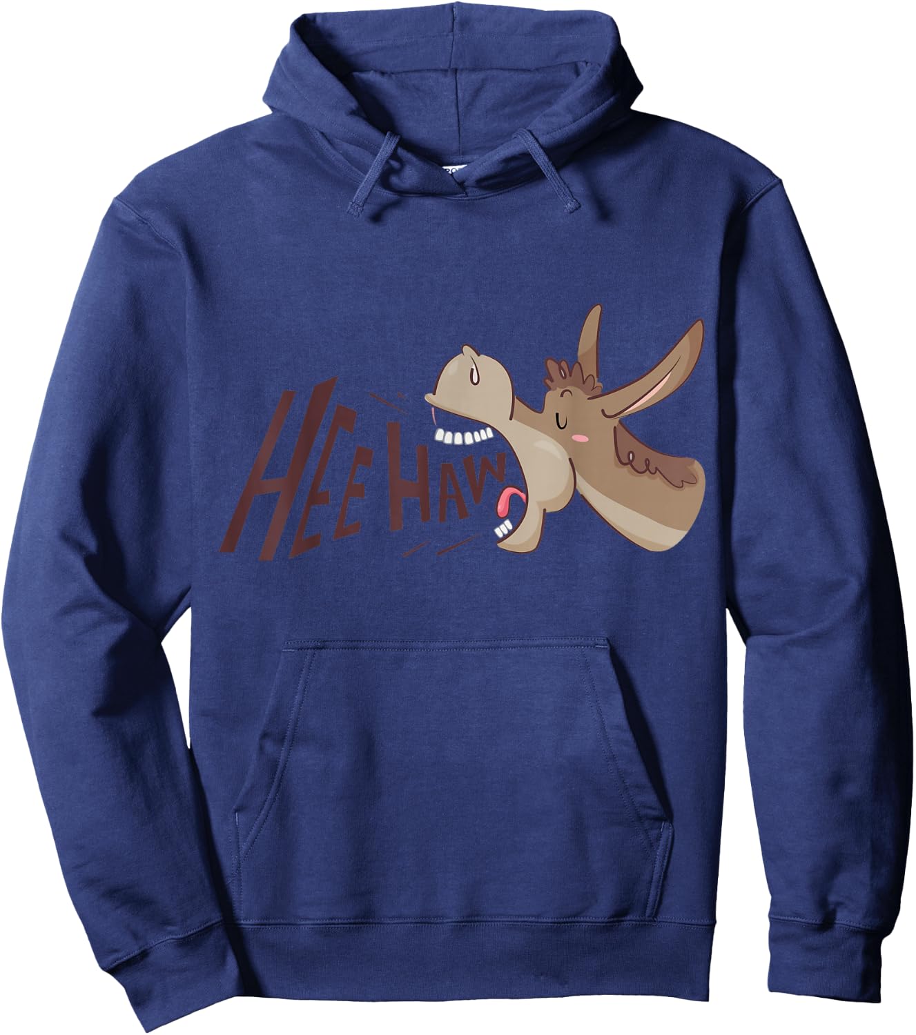 Hee Haw - Funny Donkey Laughs Hoodie - Hoodie | Navy