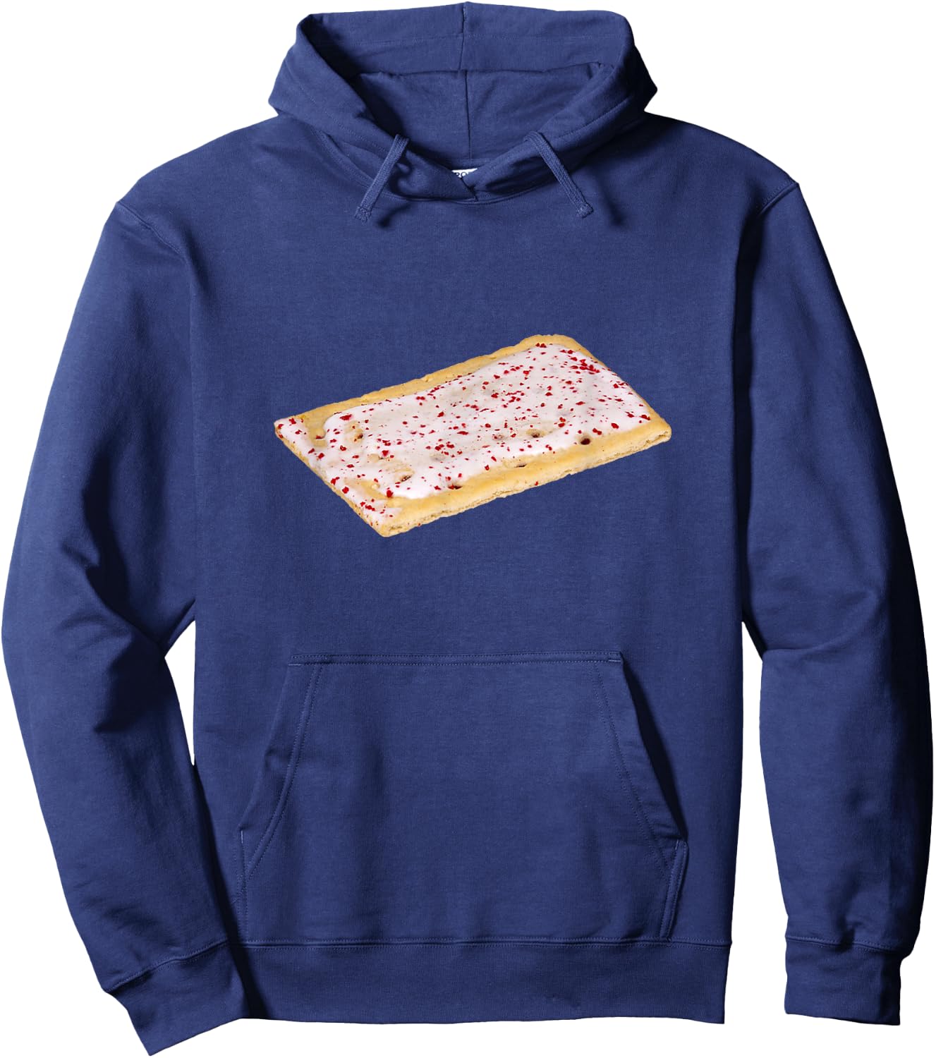 Frosted Toaster Pastry Breakfast Food Flaky Strudel Hoodie - Hoodie | Navy