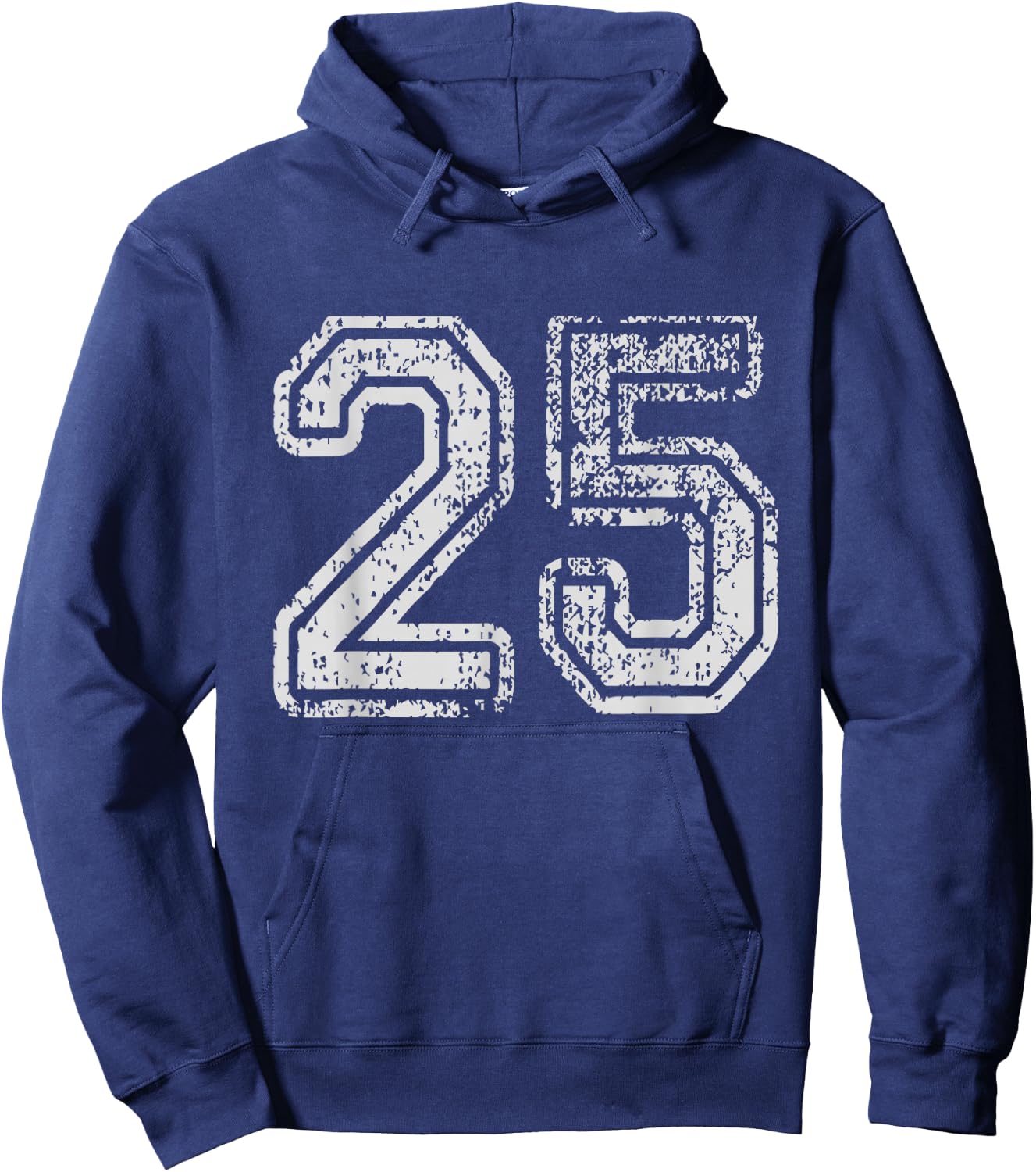 Team Jersey Uniforms Number 25 School Sports 25th Birthday Hoodie - Hoodie | Navy