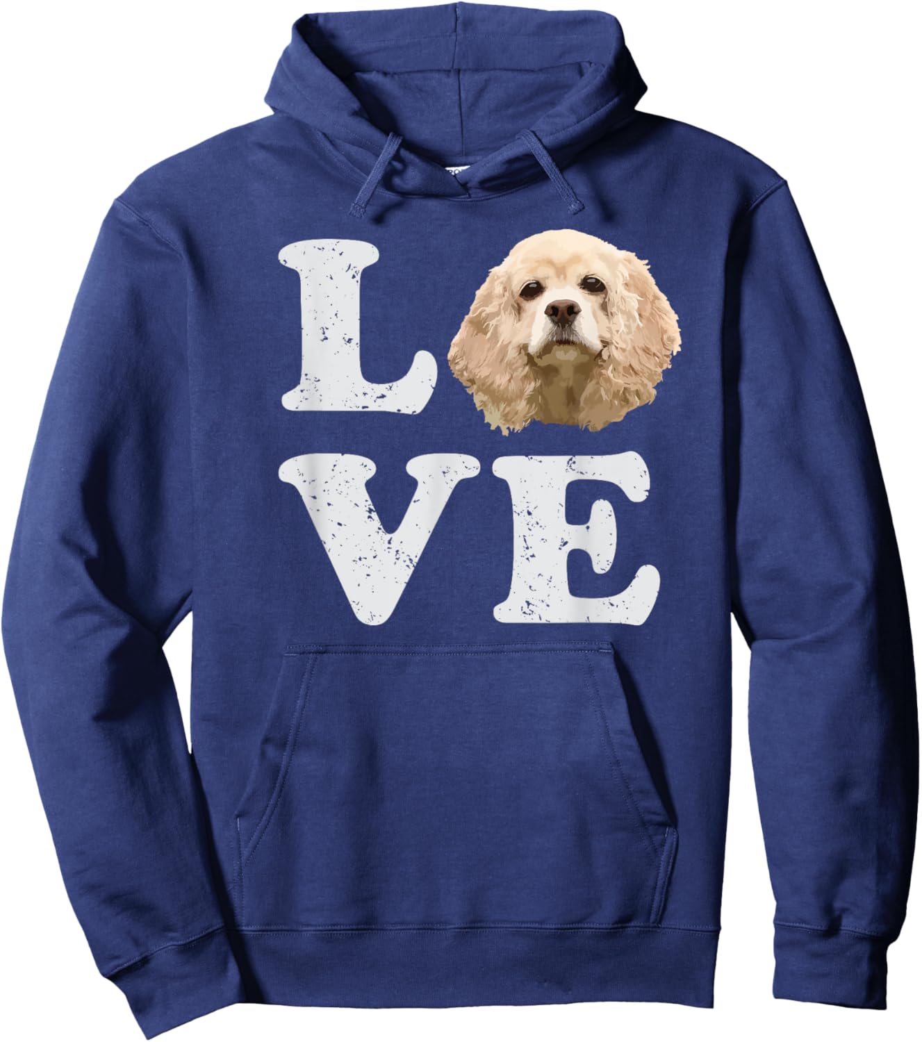 I Love My Cocker Spaniel | Puppy Dog Men Women Girls Kids Hoodie - Hoodie | Navy