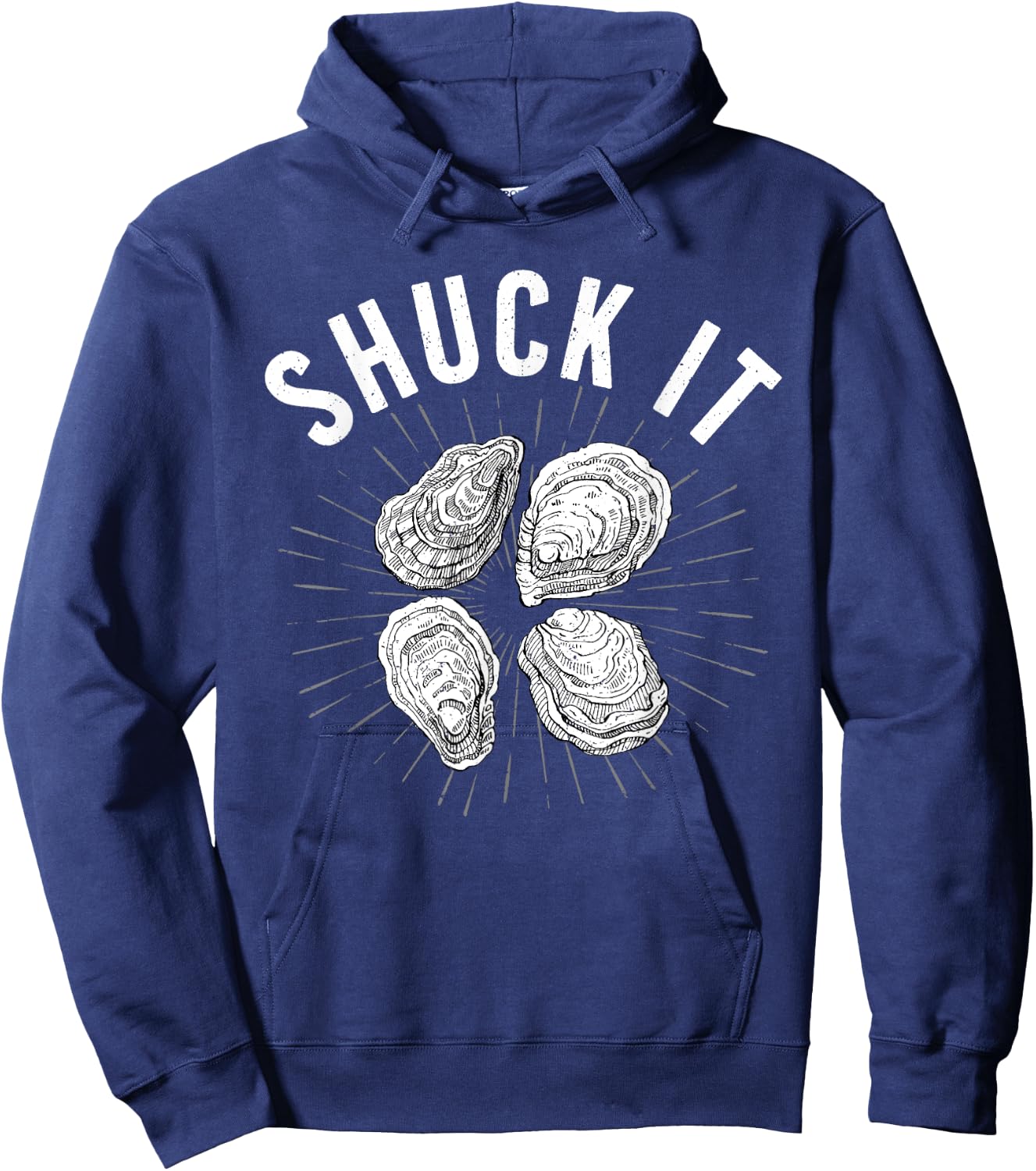 Cool Oyster Art Women Oyster Shucker Shuck Shucking Hoodie - Hoodie | Navy