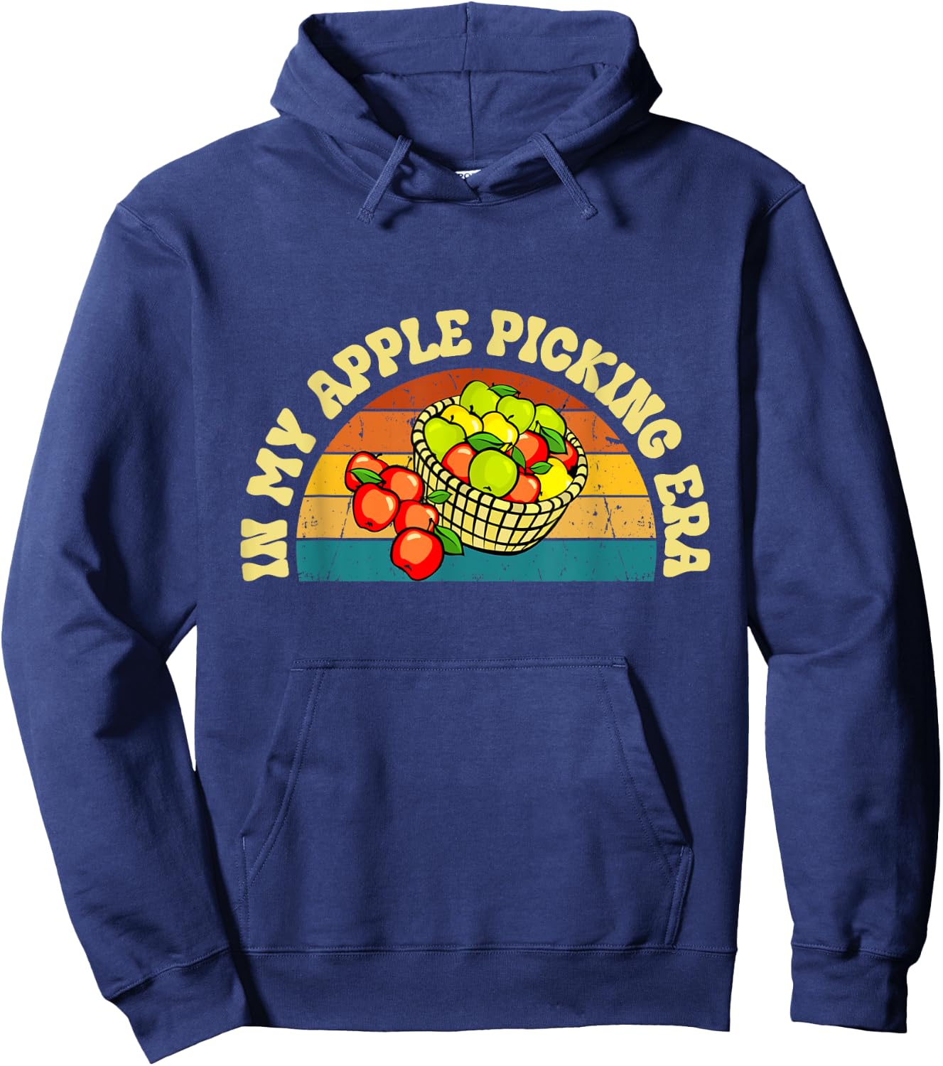 In My Apple Picking Era Apples Harvest Orchard Family Trip Hoodie - Hoodie | Navy