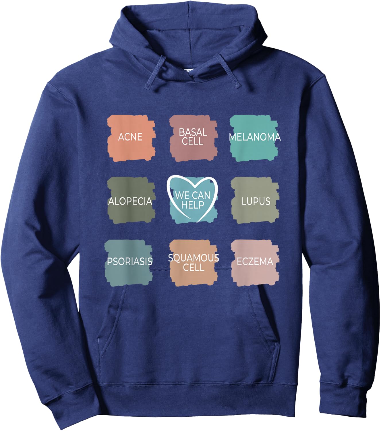 Dermatology Nurse - We Can Help Derm Dermatologist Hoodie - Hoodie | Navy
