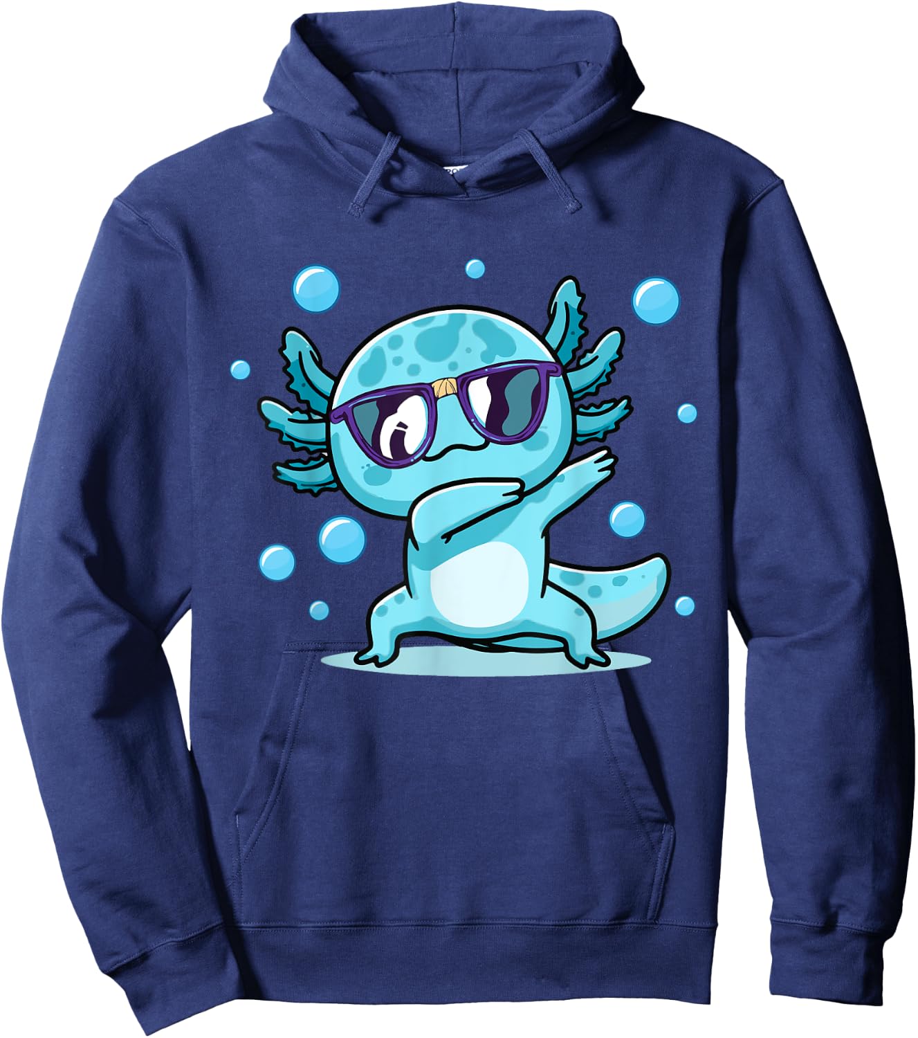 Cute Funny Axolotl Dabbing For Girls Boys Kids Women Hoodie - Hoodie | Navy