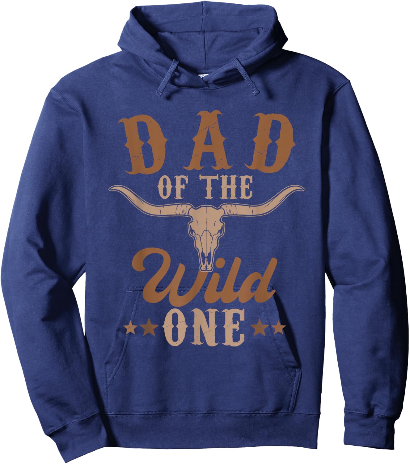 Dad Of The Wild One Cowboy Western Rodeo Party Matching Hoodie - Hoodie | Navy