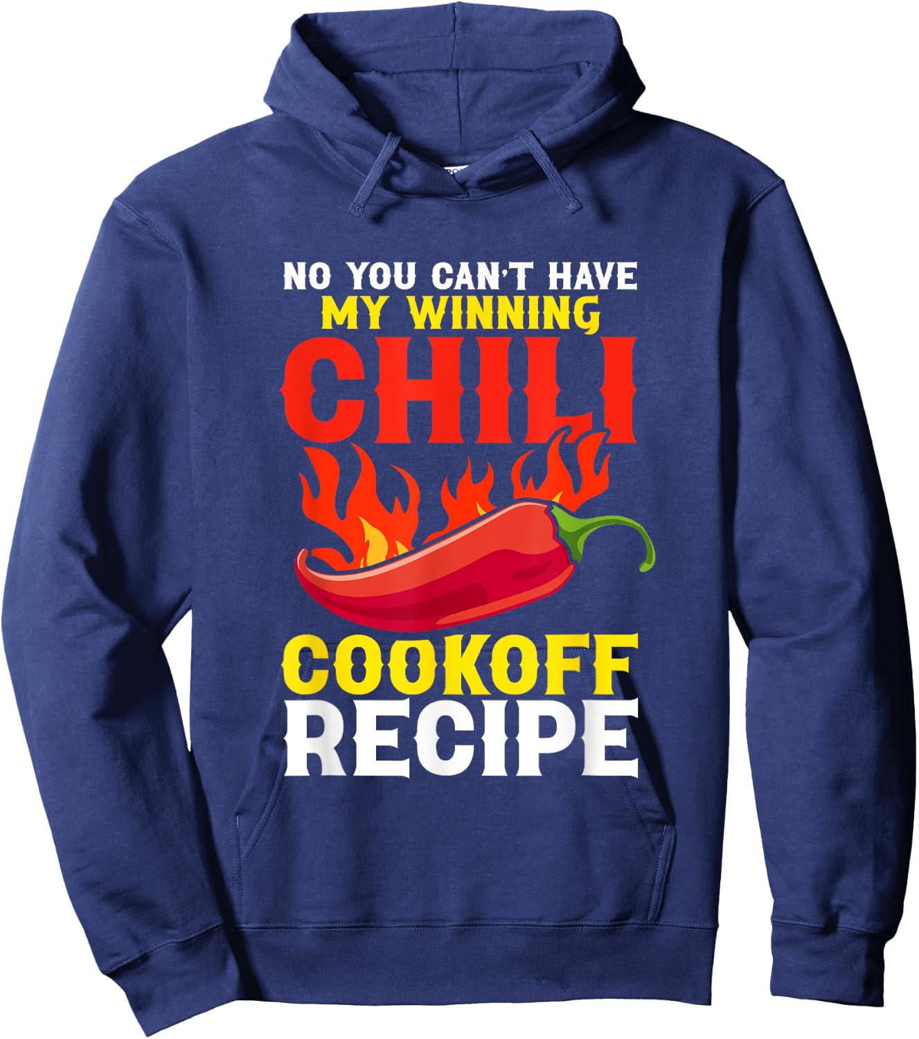 Chili Cookoff Contest Apron Recipe Champion Chili Cook Off Hoodie - Hoodie | Navy