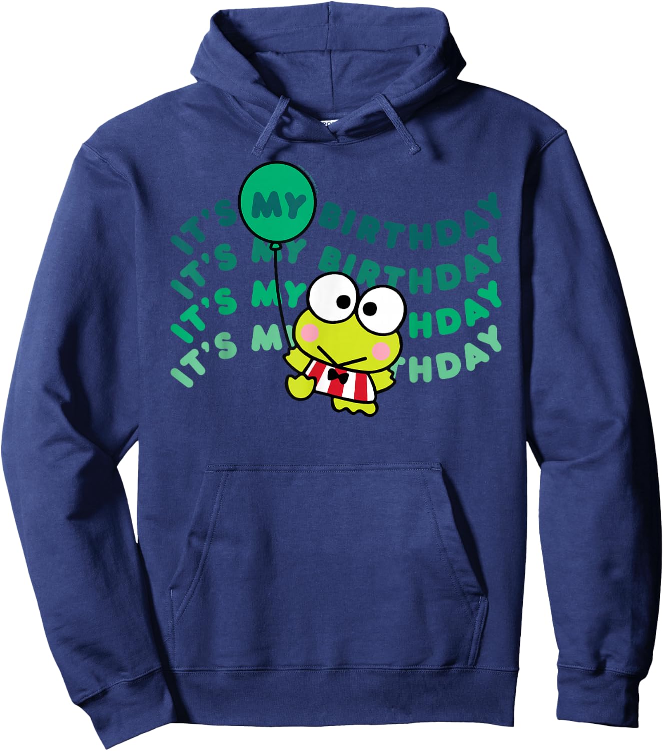 Keroppi It's My Birthday Hoodie - Hoodie | Navy