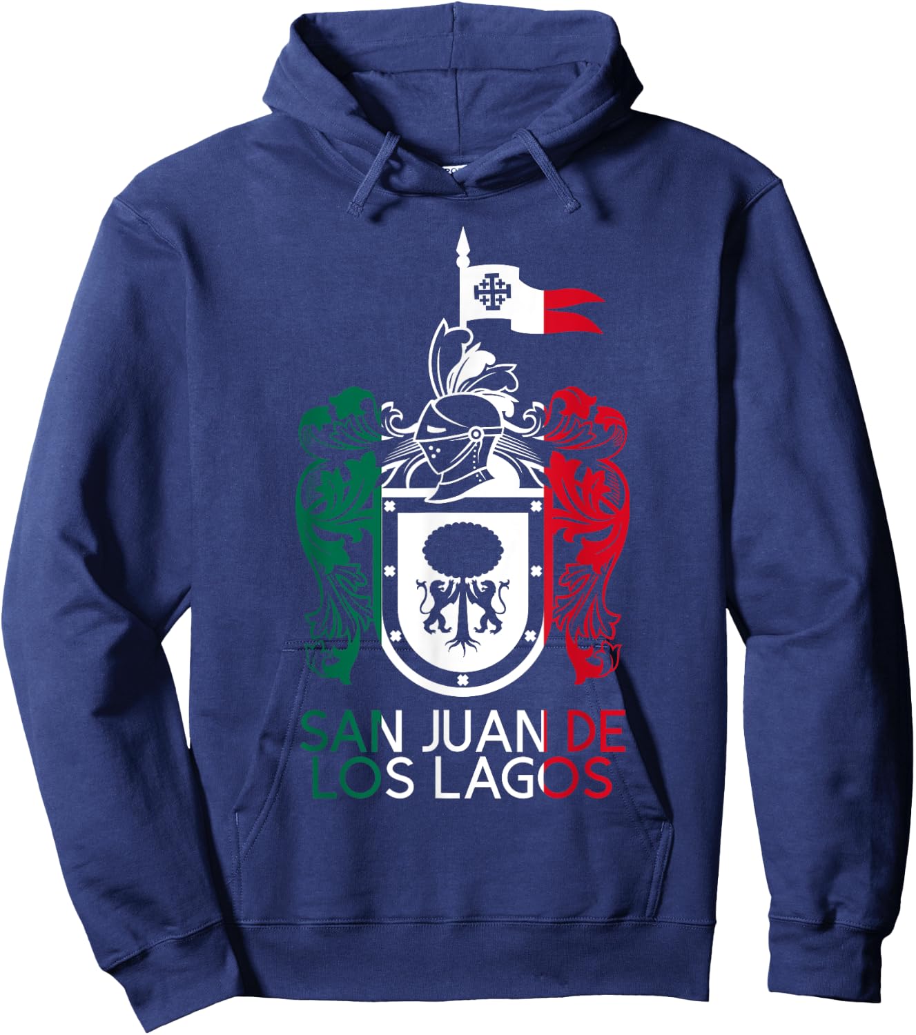 San Juan De Los Lagos Jalisco Estado Mexico Escudo Eagle Hoodie - Hoodie | Navy