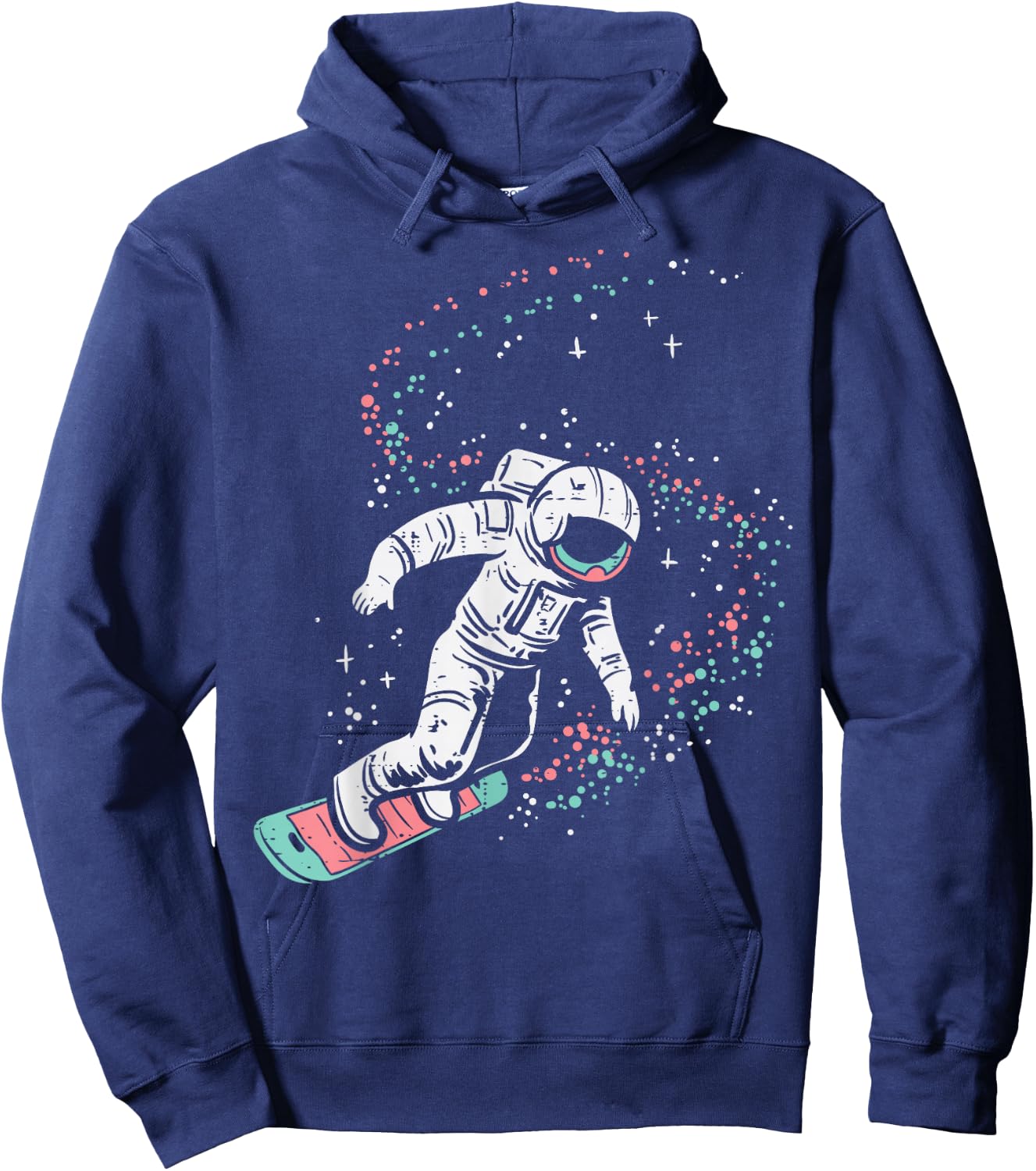 Astronaut Surfing Space Galaxy Surf Surfer Men Women Kids Hoodie - Hoodie | Navy