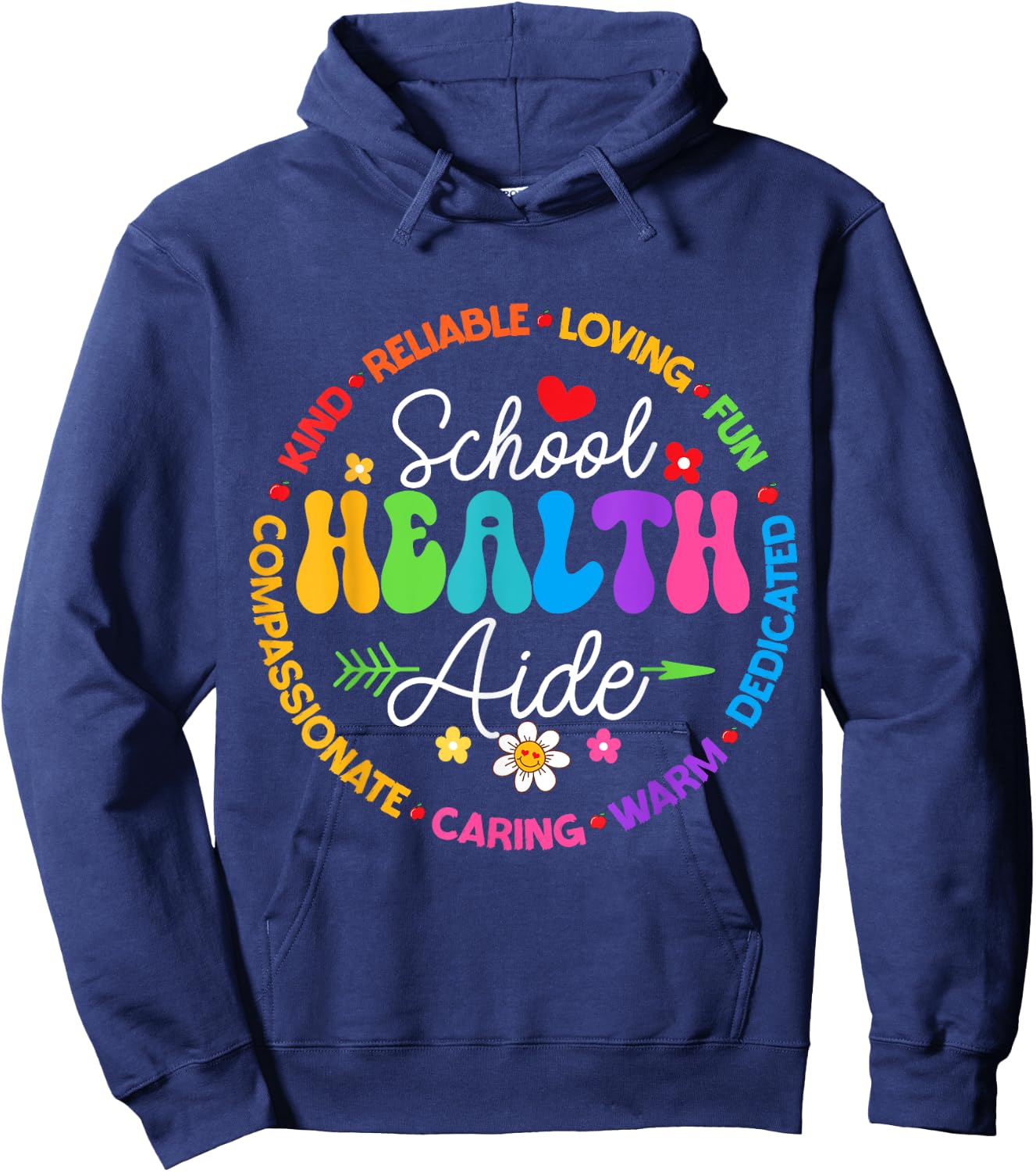 School Health Aide Squad Funny Back To School Nurse Squad Hoodie - Hoodie | Navy