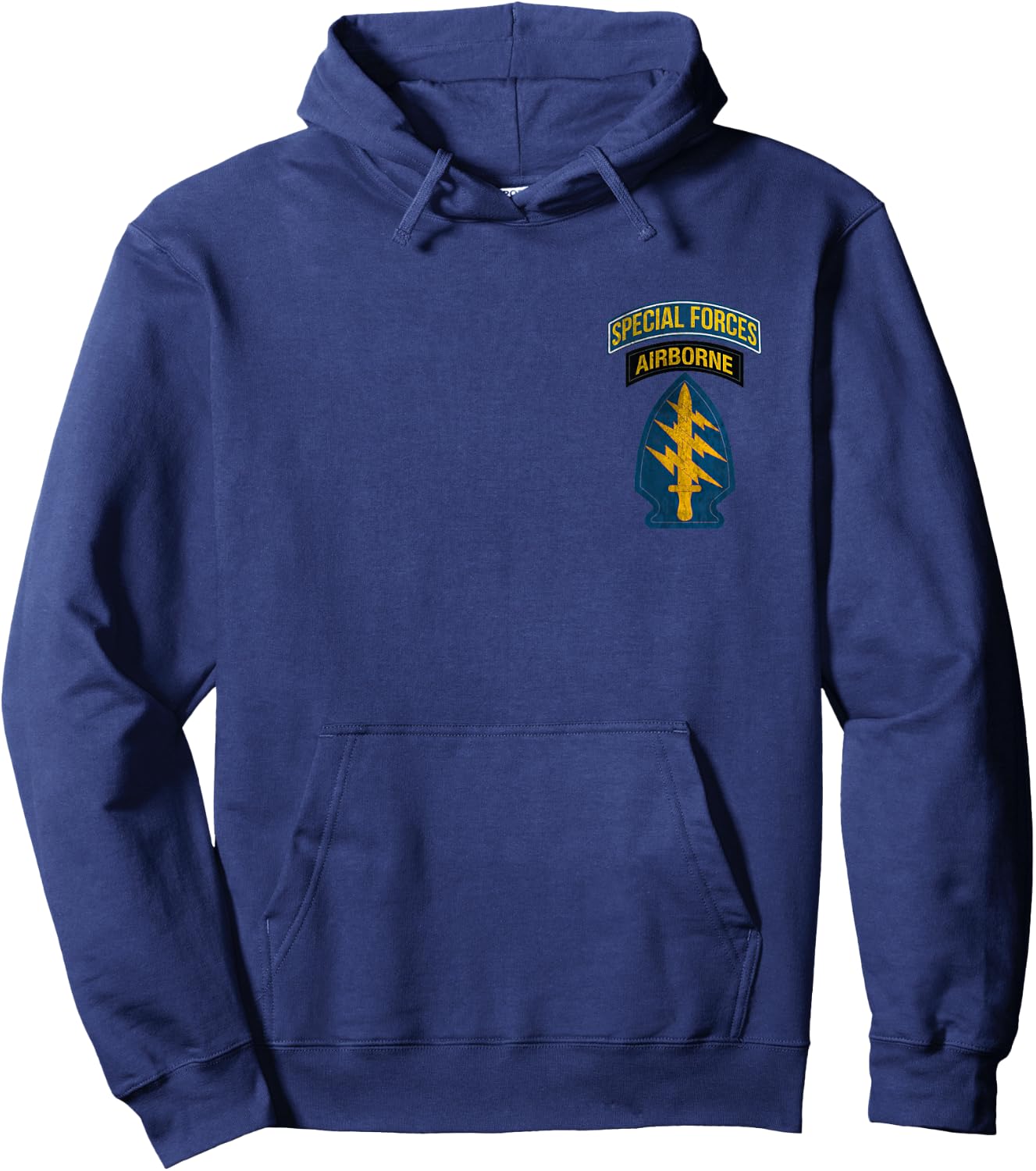 Special Forces Airborne SF Green Beret Logo Military Veteran Hoodie - Hoodie | Navy