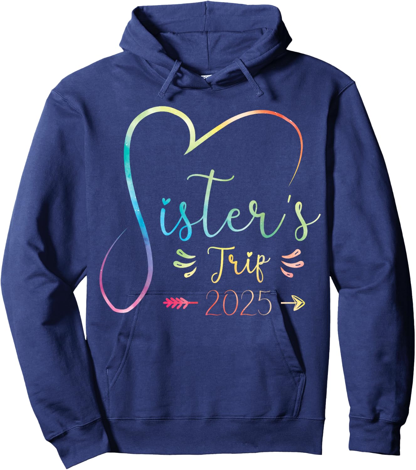 Sisters Trip 2025 Shirt Girls Road Trip 2025 Vacation Lovers Hoodie - Hoodie | Navy