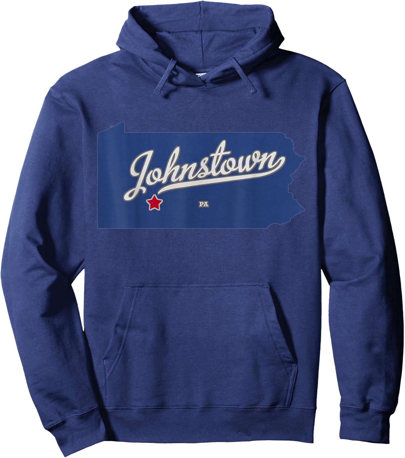 Johnstown Pennsylvania PA Map Hoodie - Hoodie | Navy