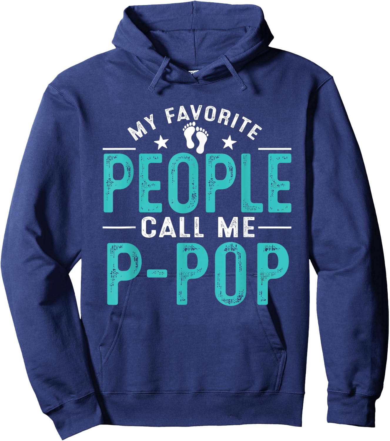 My Favorite People Call Me P-pop Vintage Funny P-pop Father Hoodie - Hoodie | Navy