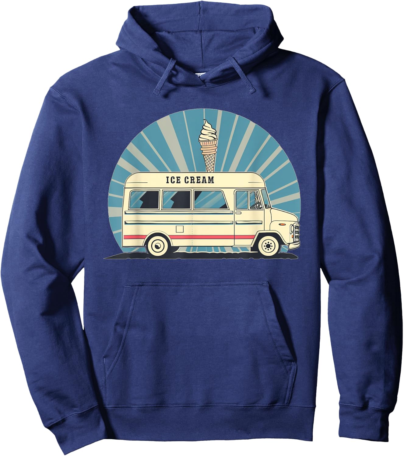 Awesome Ice Cream Truck Costume for Boys and Girls Hoodie - Hoodie | Navy