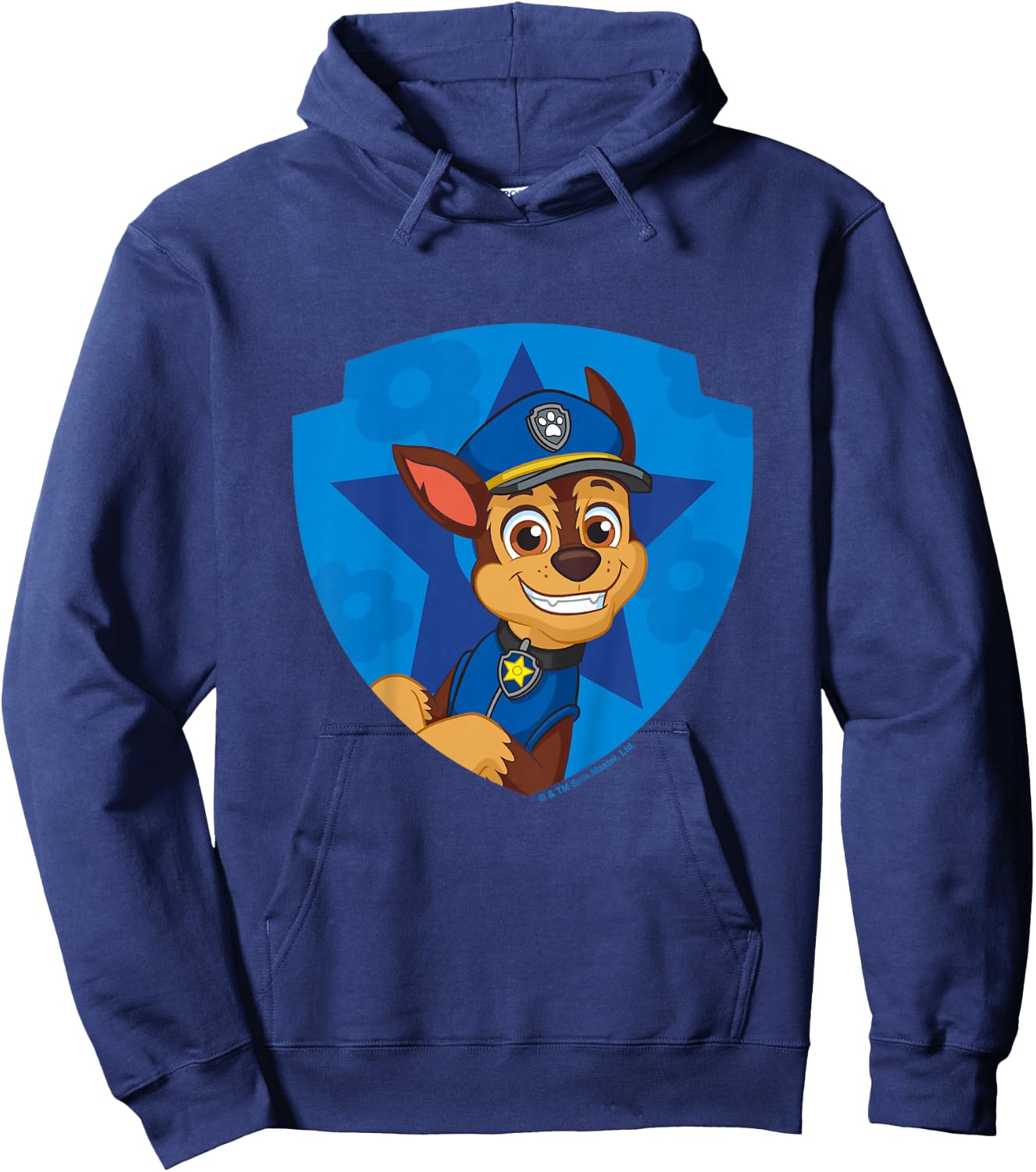 PAW Patrol Chase Big Chest Shield Emblem Hoodie - Hoodie | Navy