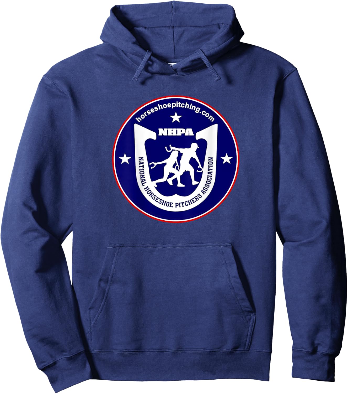 National Horseshoe Pitchers Association NHPA Back Logo Hoodie - Hoodie | Navy