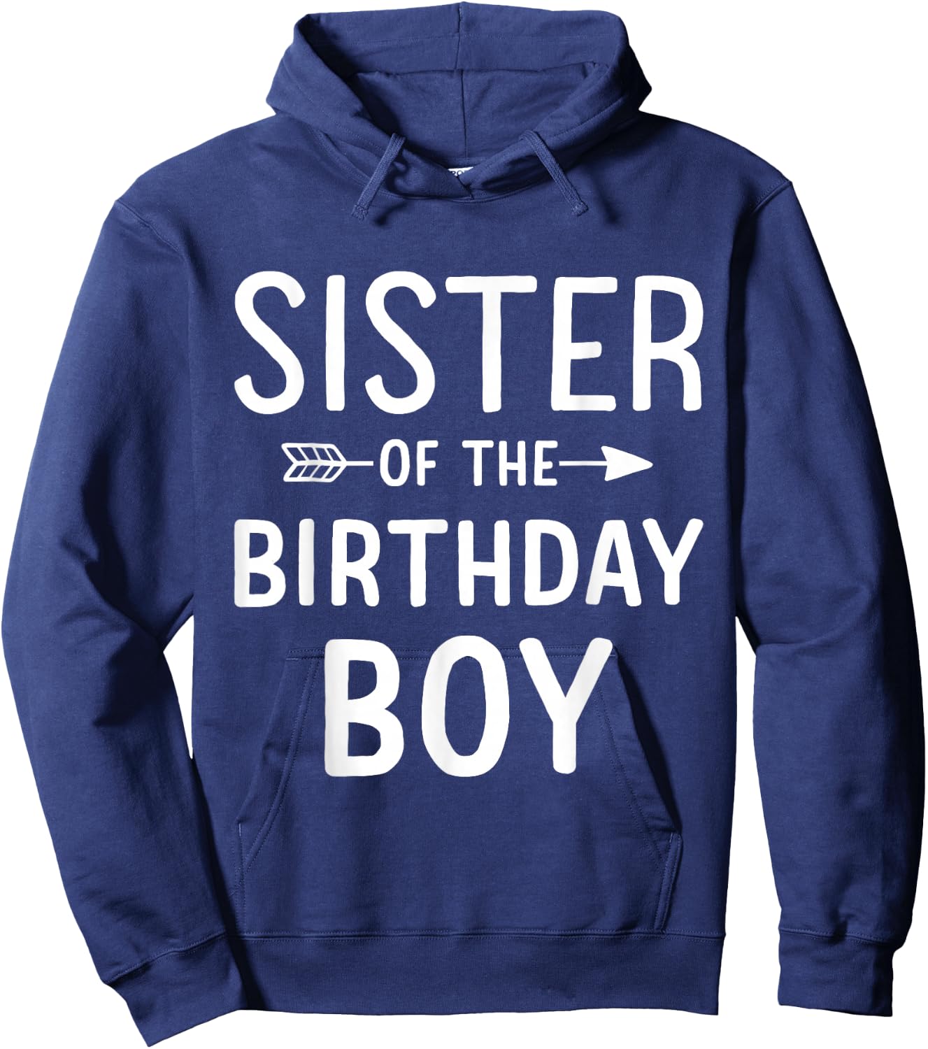 Sister of the birthday boy for matching family party Hoodie - Hoodie | Navy