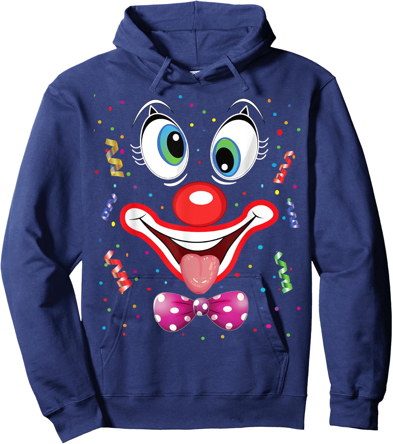 Carnival Clown Face Circus Costume Kids Men Women Carnivals Hoodie - Hoodie | Navy