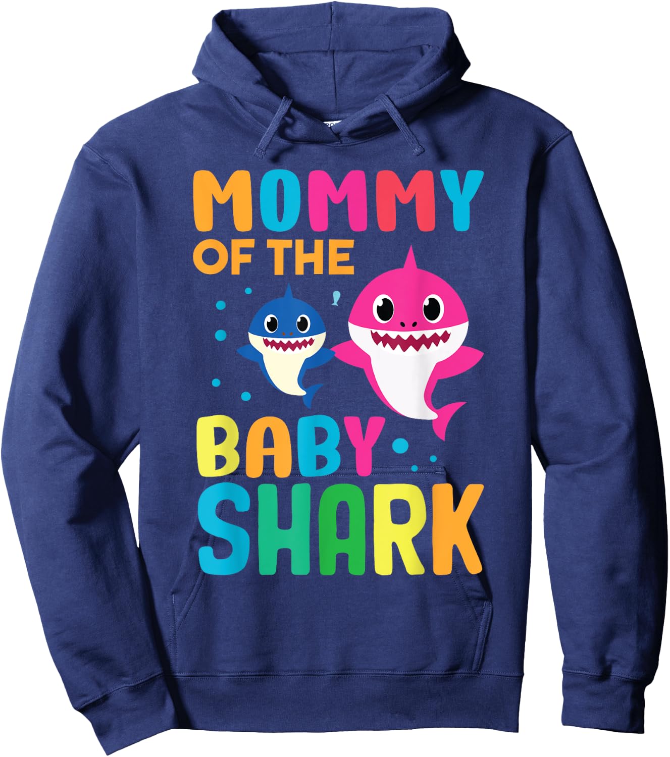 Shark Birthday Quote Funny B-day Mom Hoodie - Hoodie | Navy