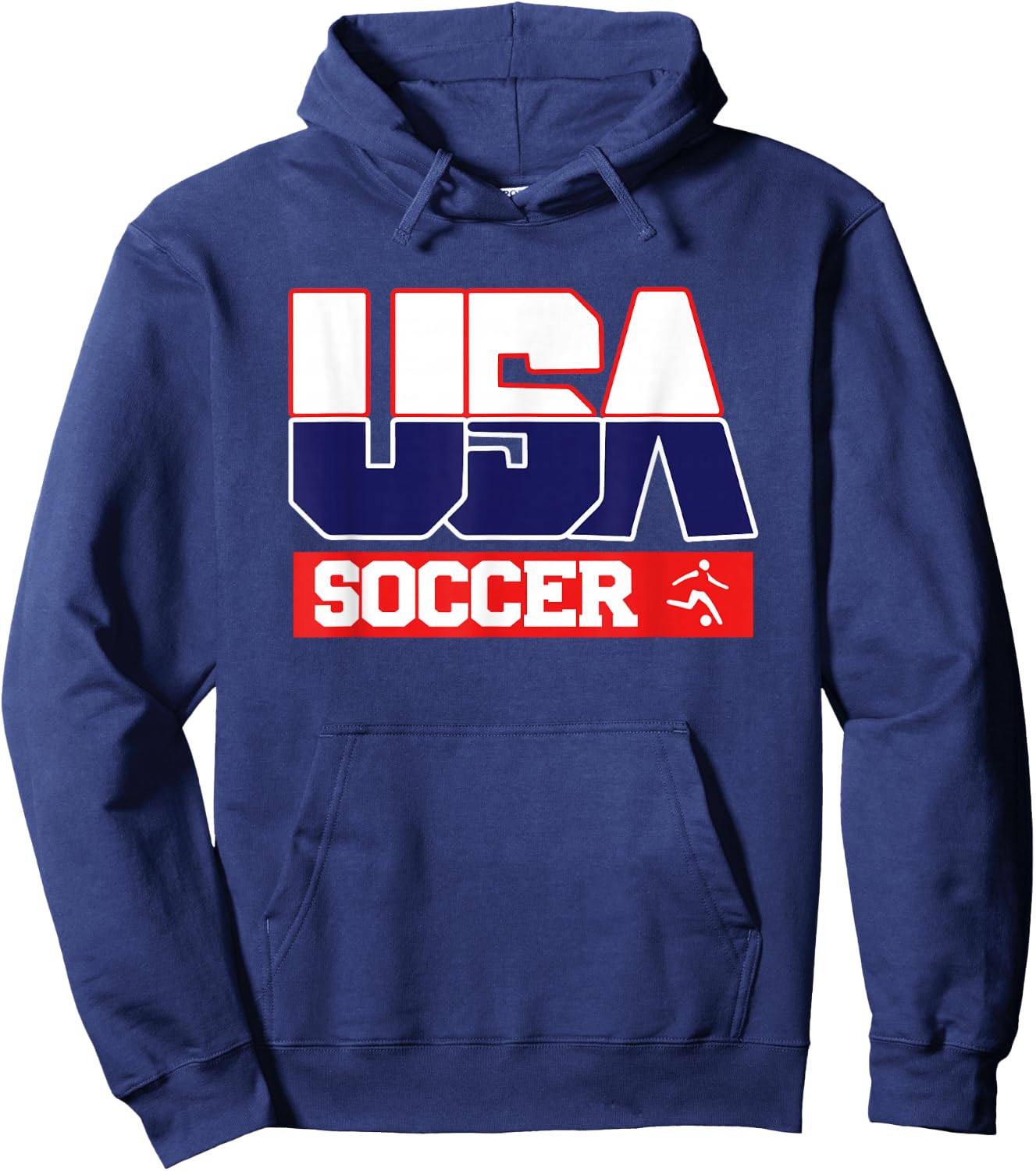 USA Team Soccer - Men & Women American Sports Hoodie - Hoodie | Navy