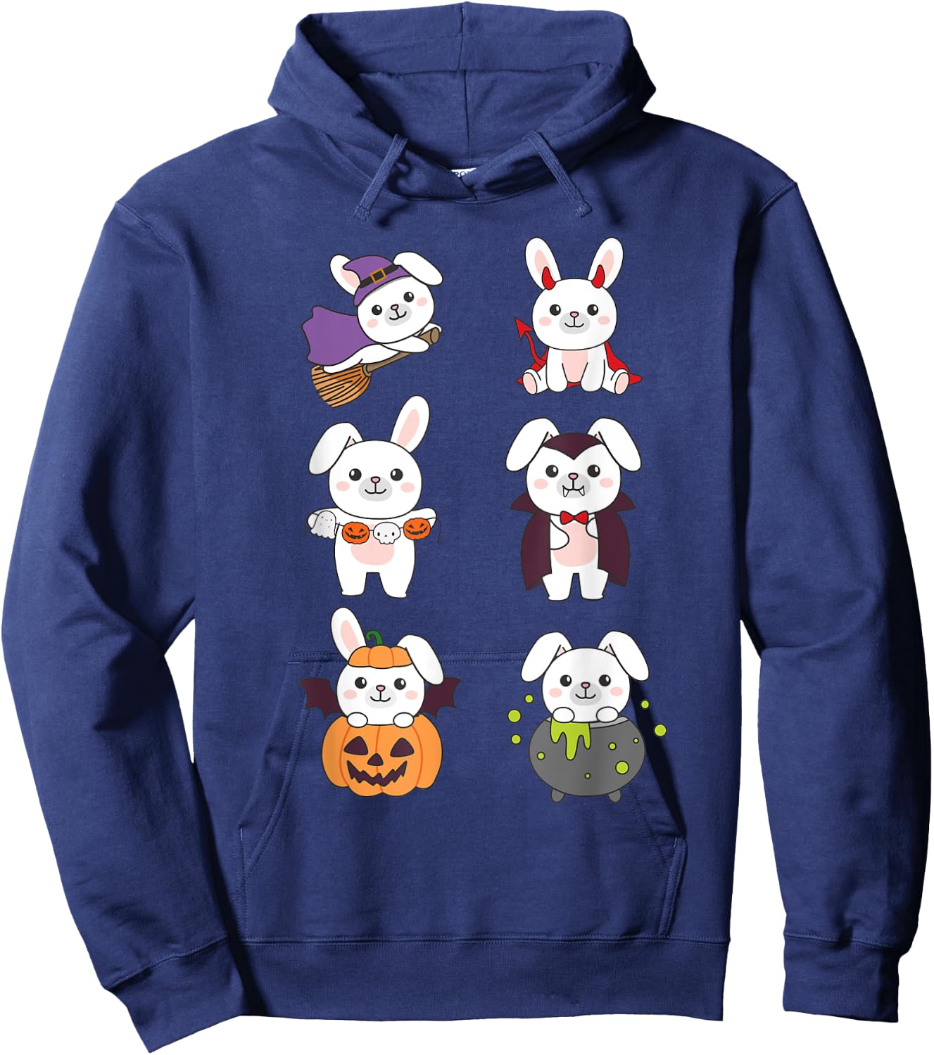 Bunny Halloween Costume Bunnies Halloween Hoodie - Hoodie | Navy
