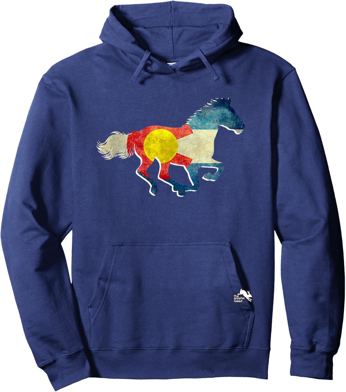 Colorado Horse Hoodie - Hoodie | Navy