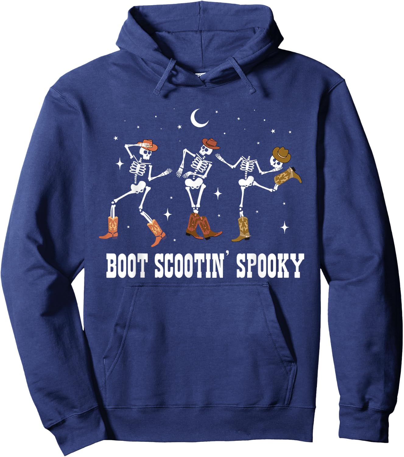 Coyboy Skeleton Dance Halloween Western Country Cowgirl Hoodie - Hoodie | Navy
