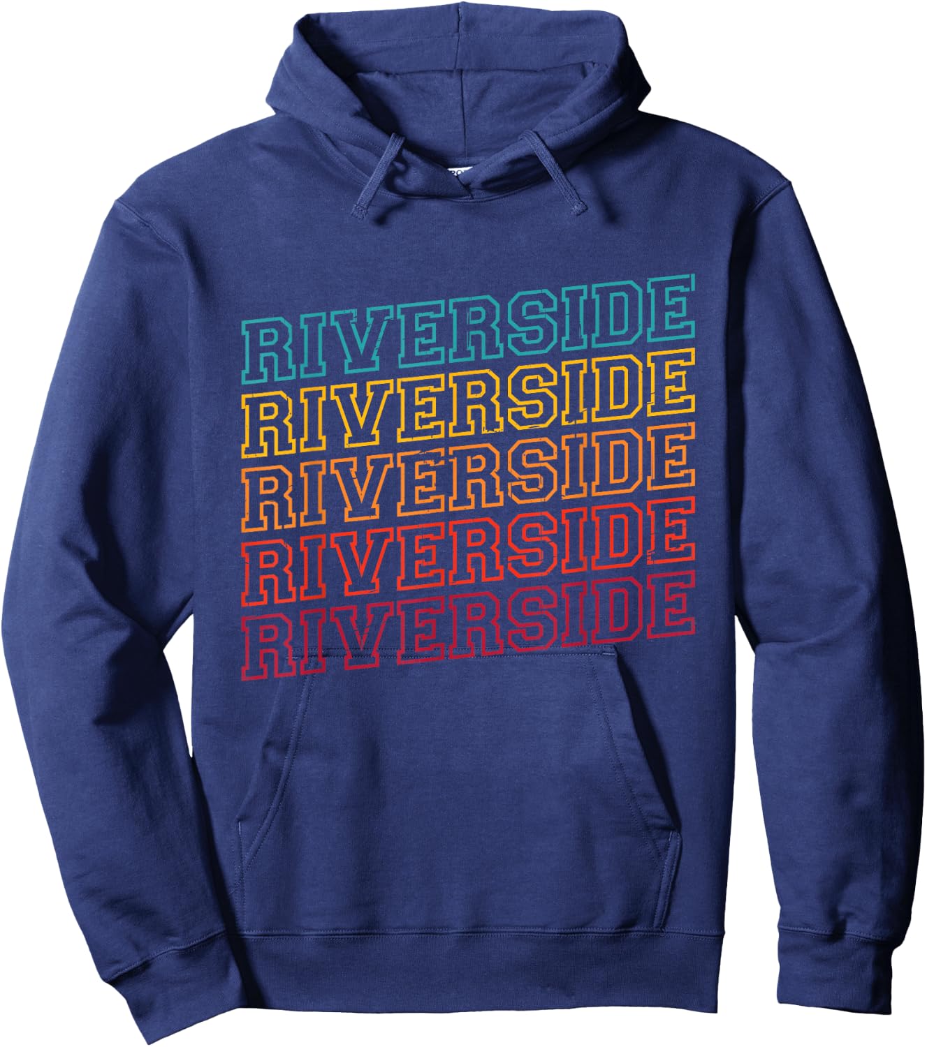 Riverside - Retro Vintage Riverside Souvenir - Riverside Hoodie - Hoodie | Navy