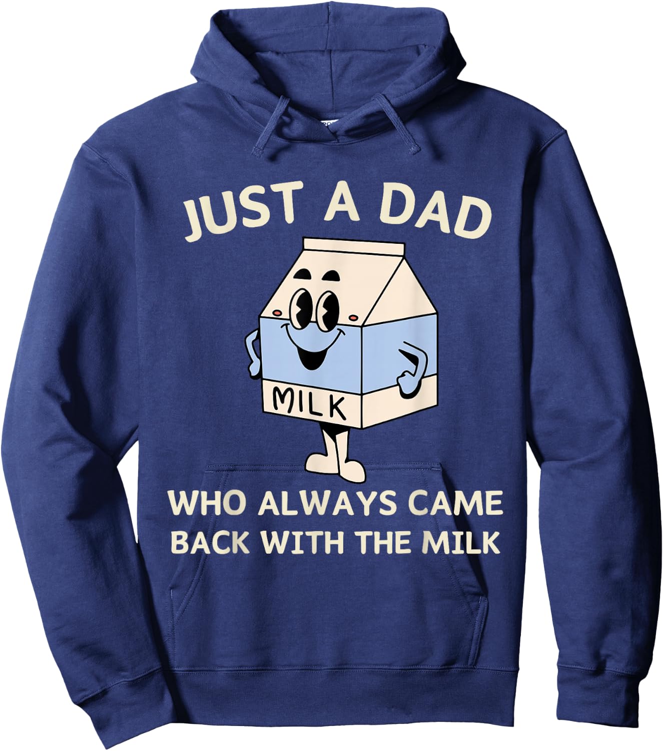 Funny Fathers Day Aesthetic Unhinged Cute Humor and Vintage Hoodie - Hoodie | Navy