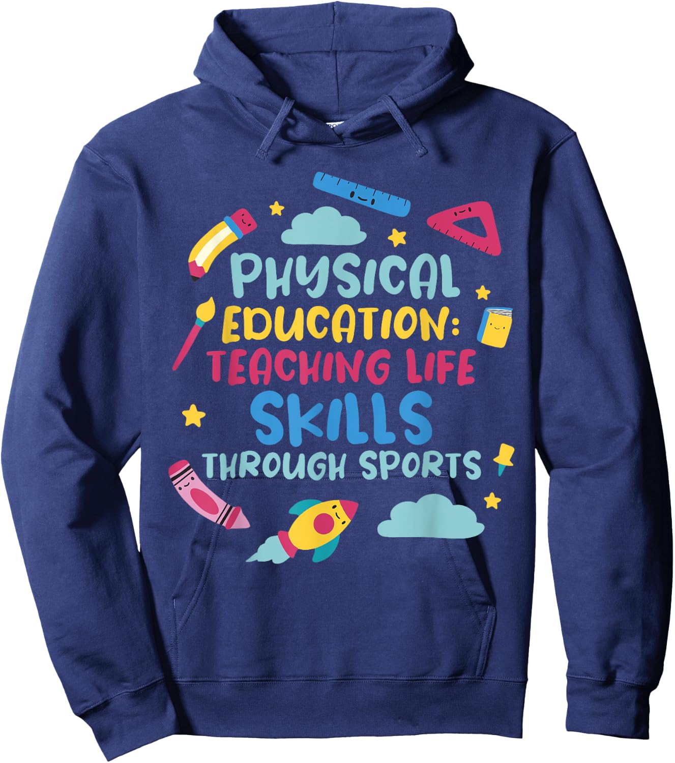 Physical Education: Teaching Life Skills Through Sports Hoodie - Hoodie | Navy