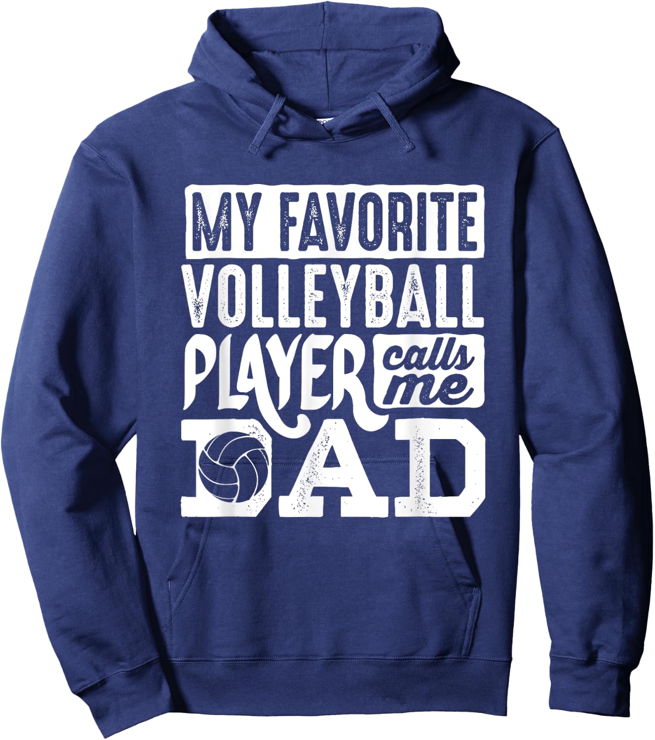 Volleyball Dad Shirt Men Volleyball Lover Volleyball Player Hoodie - Hoodie | Navy