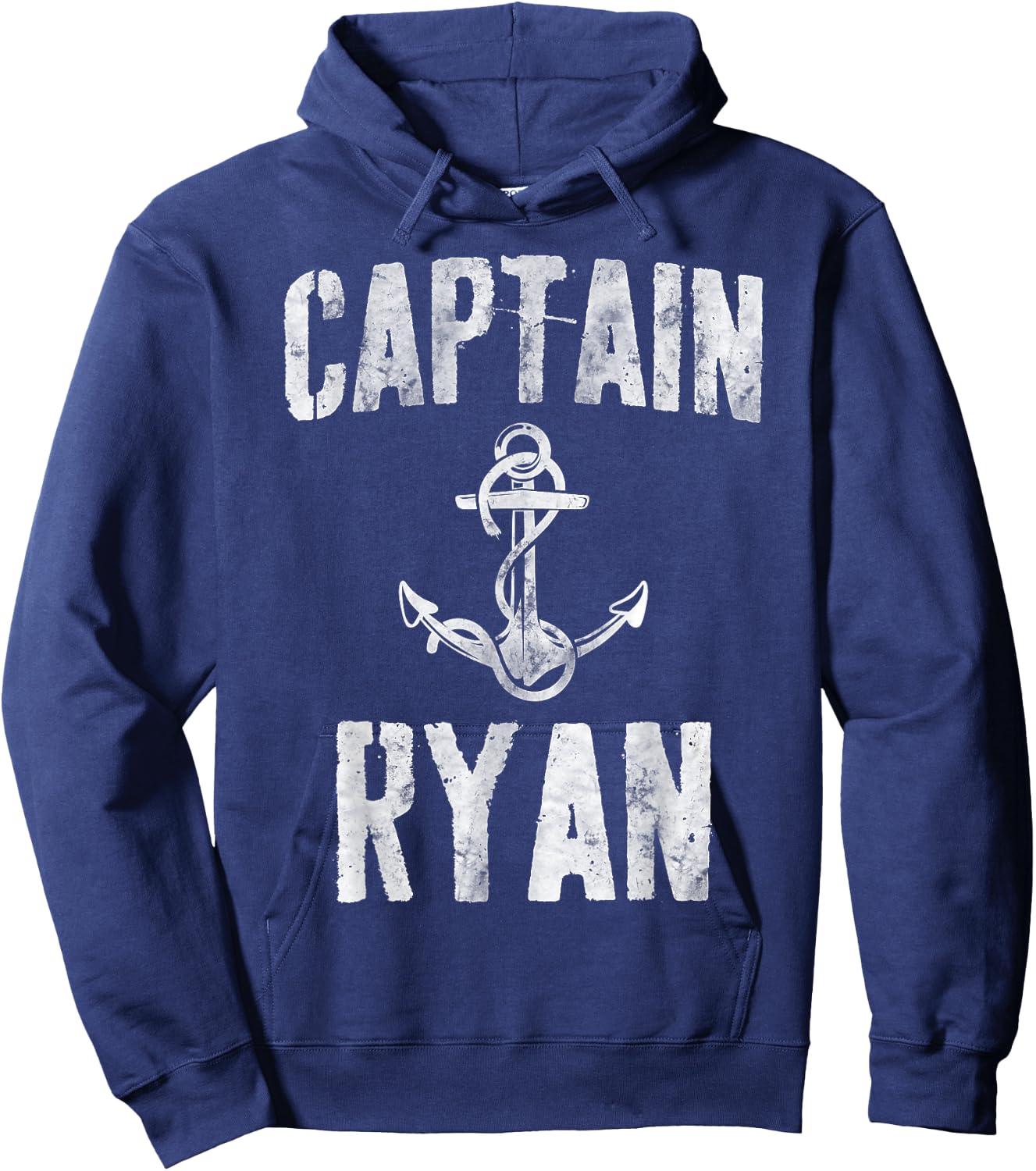 Funny Personalized Boating Shirt First Name Captain Ryan Hoodie - Hoodie | Navy