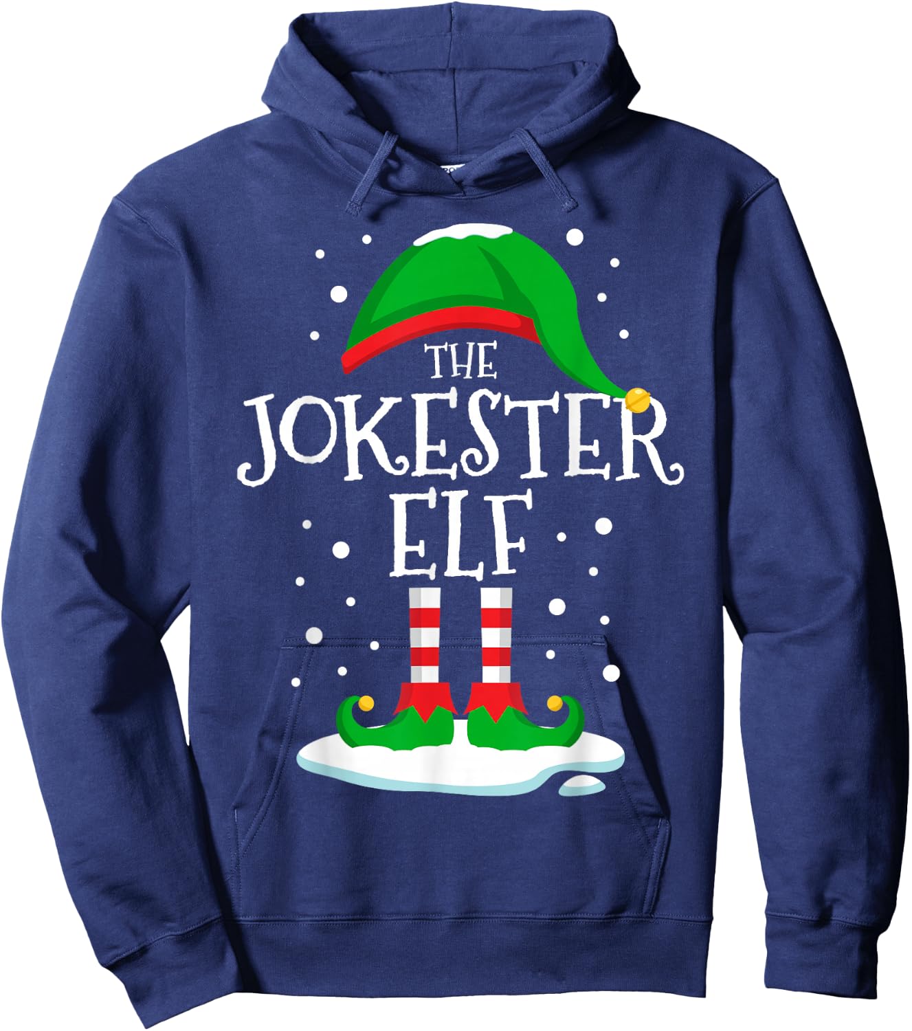 The Jokester Elf Christmas Family Matching Xmas Group Funny Hoodie - Hoodie | Navy