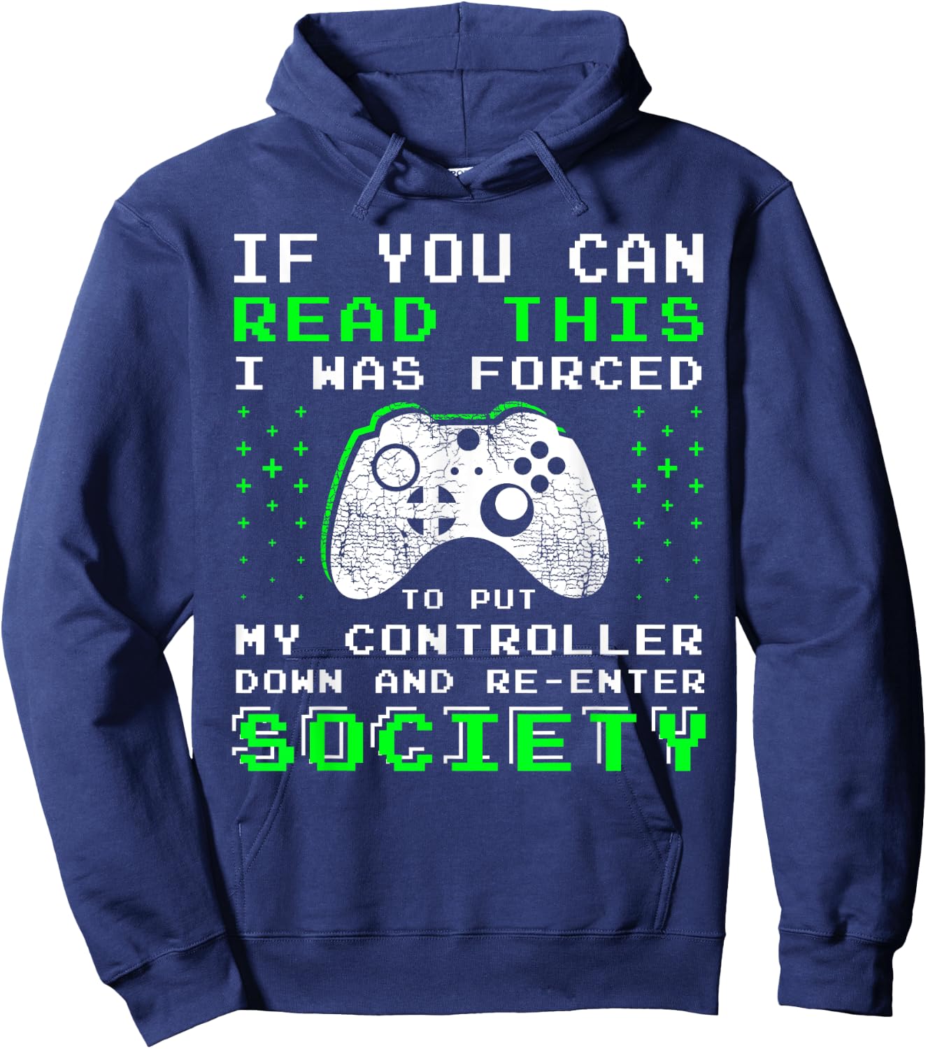 Gamer Gifts for Teen Boys - If You Can Read This Video Game Hoodie - Hoodie | Navy