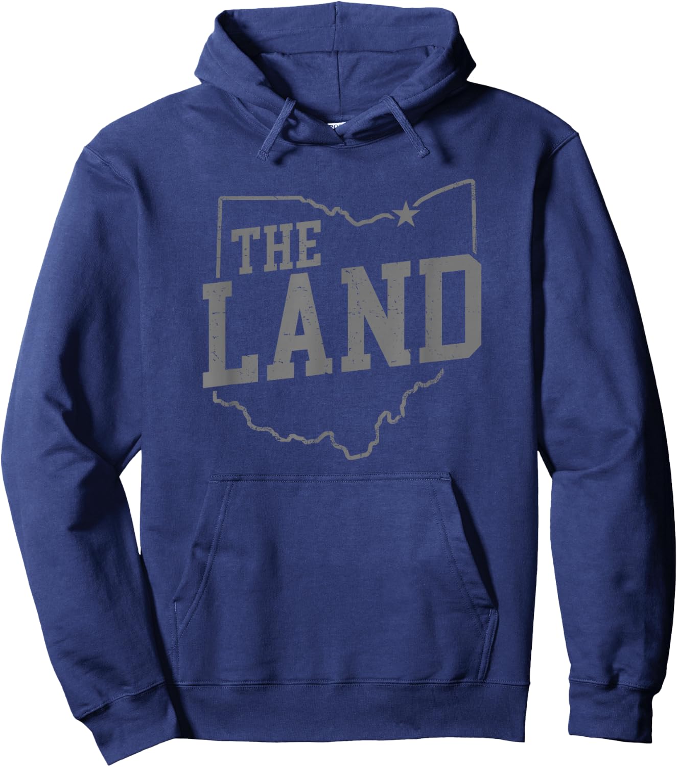 Retro The Land Cleveland Ohio - Classic Throwback Souvenir Hoodie - Hoodie | Navy