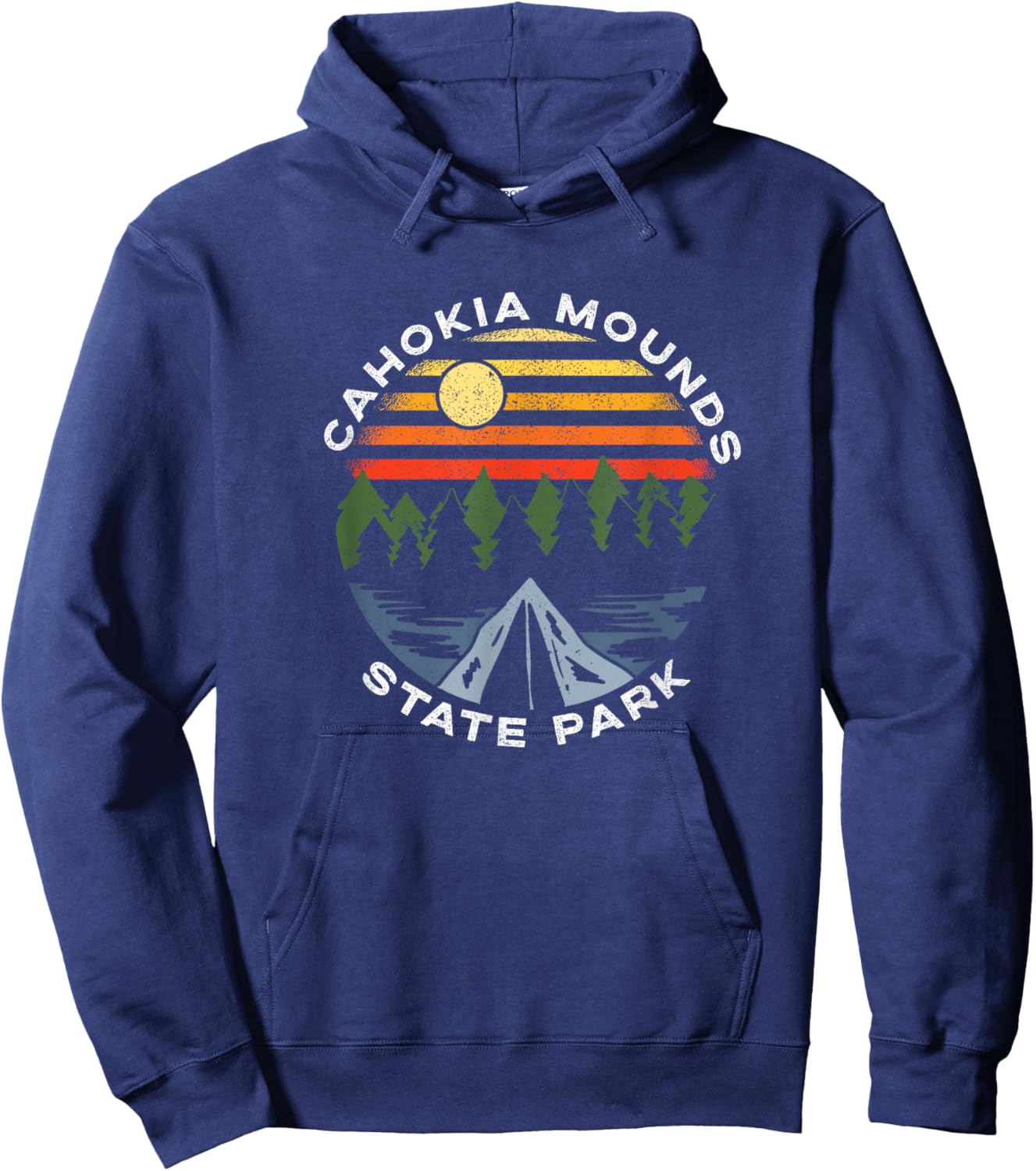 Cahokia Mounds State Park Illinois Forest Camping Vacation Hoodie - Hoodie | Navy