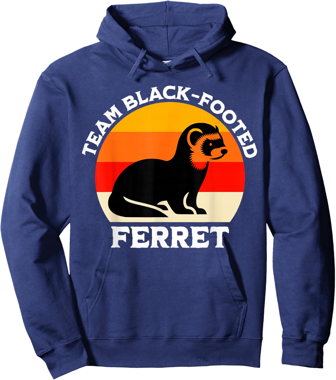 Black Footed Ferret Team Iltis Hoodie - Hoodie | Navy