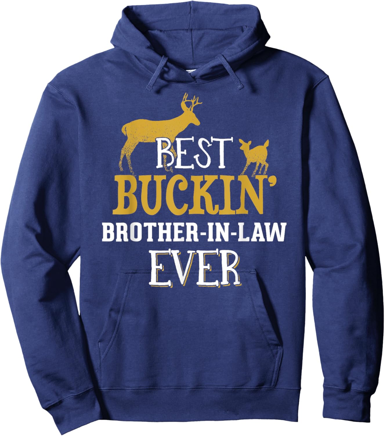 Brother In Law Hunting Shirt - Buck Hunting Gifts for Dad Gr Hoodie - Hoodie | Navy