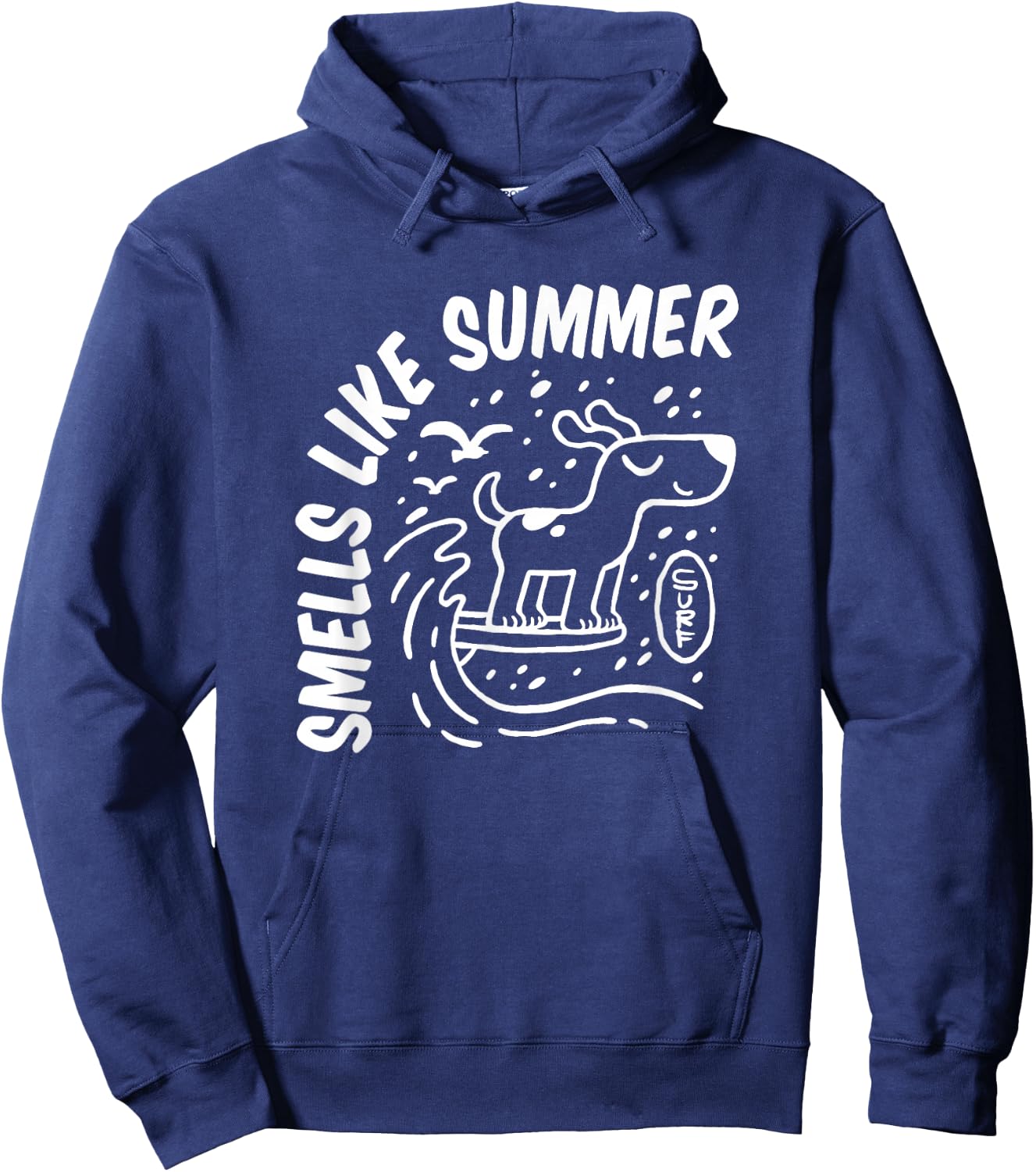 Dog Surfing Hoodie - Hoodie | Navy