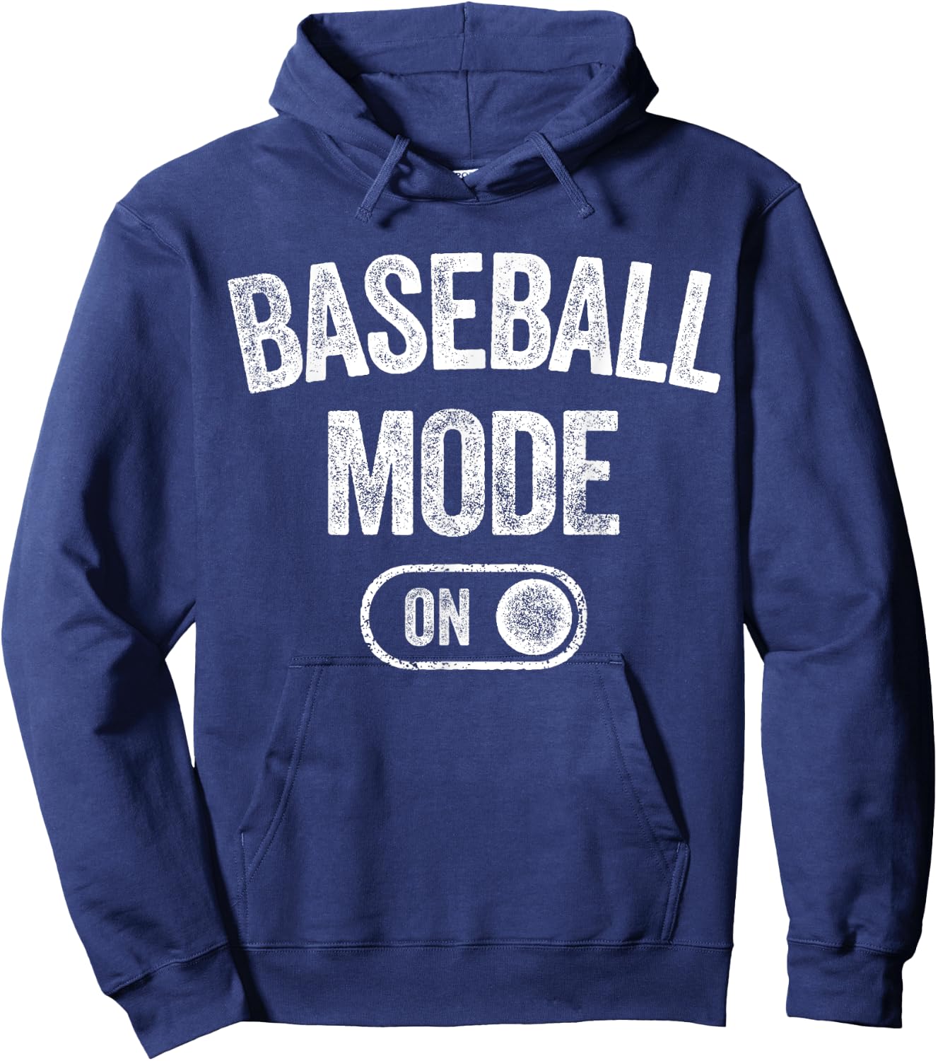 Baseball Mode On Funny Slugger Gift Dad Coach Player Son Hoodie - Hoodie | Navy