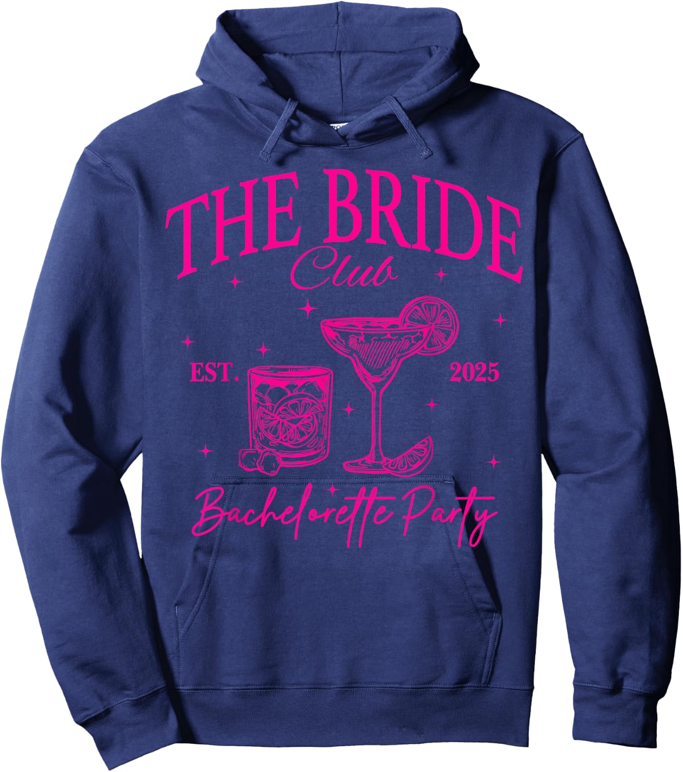 Bride Club Bach Club Matching Bachelorette Party 2025 Hoodie - Hoodie | Navy