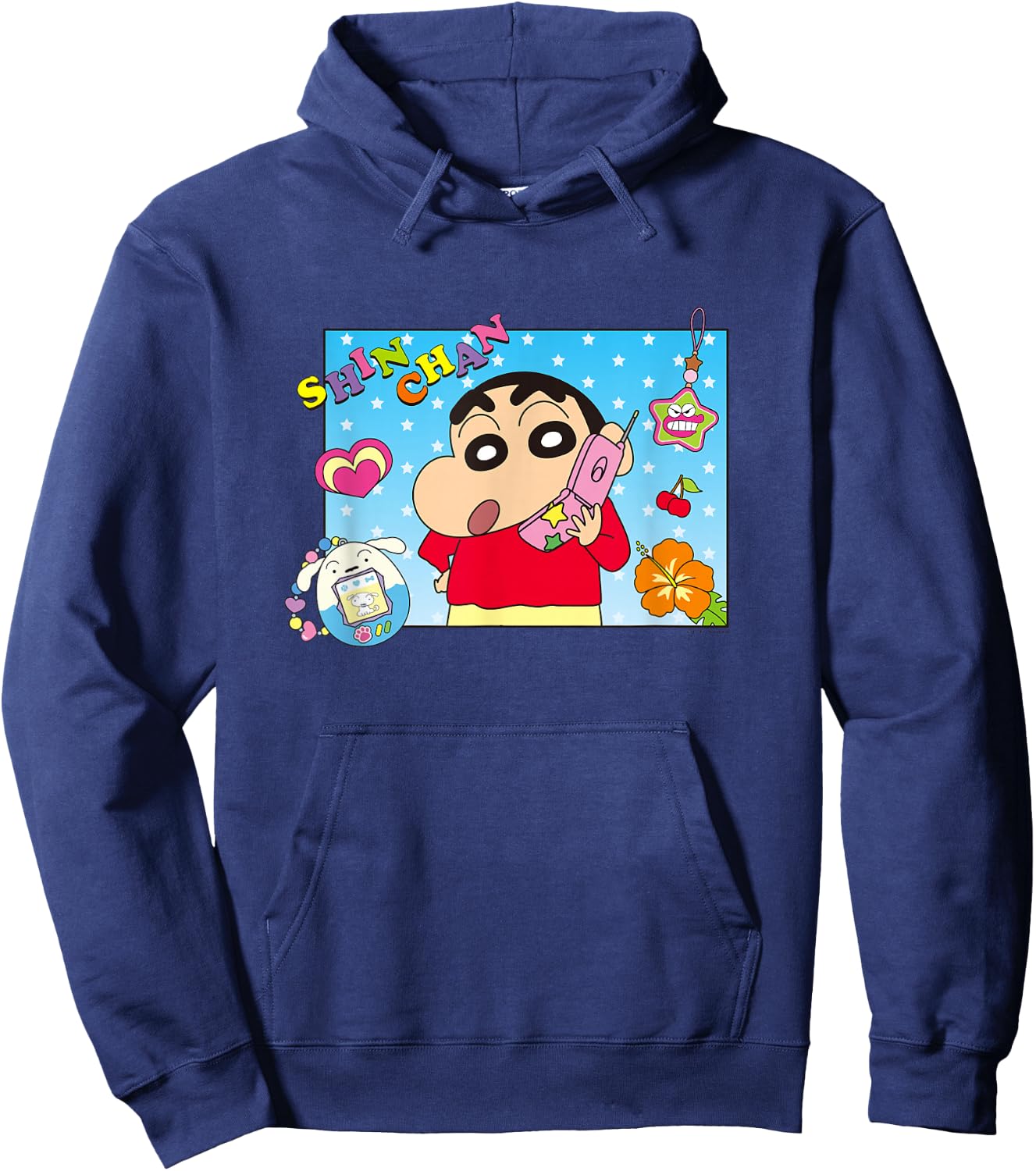 Crayon Shin-chan Playing HEISEI Shin-chan Hoodie - Hoodie | Navy