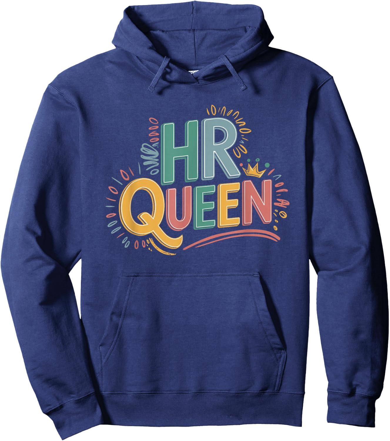 HR Queen HR Lady for Human Resources Team Hoodie - Hoodie | Navy