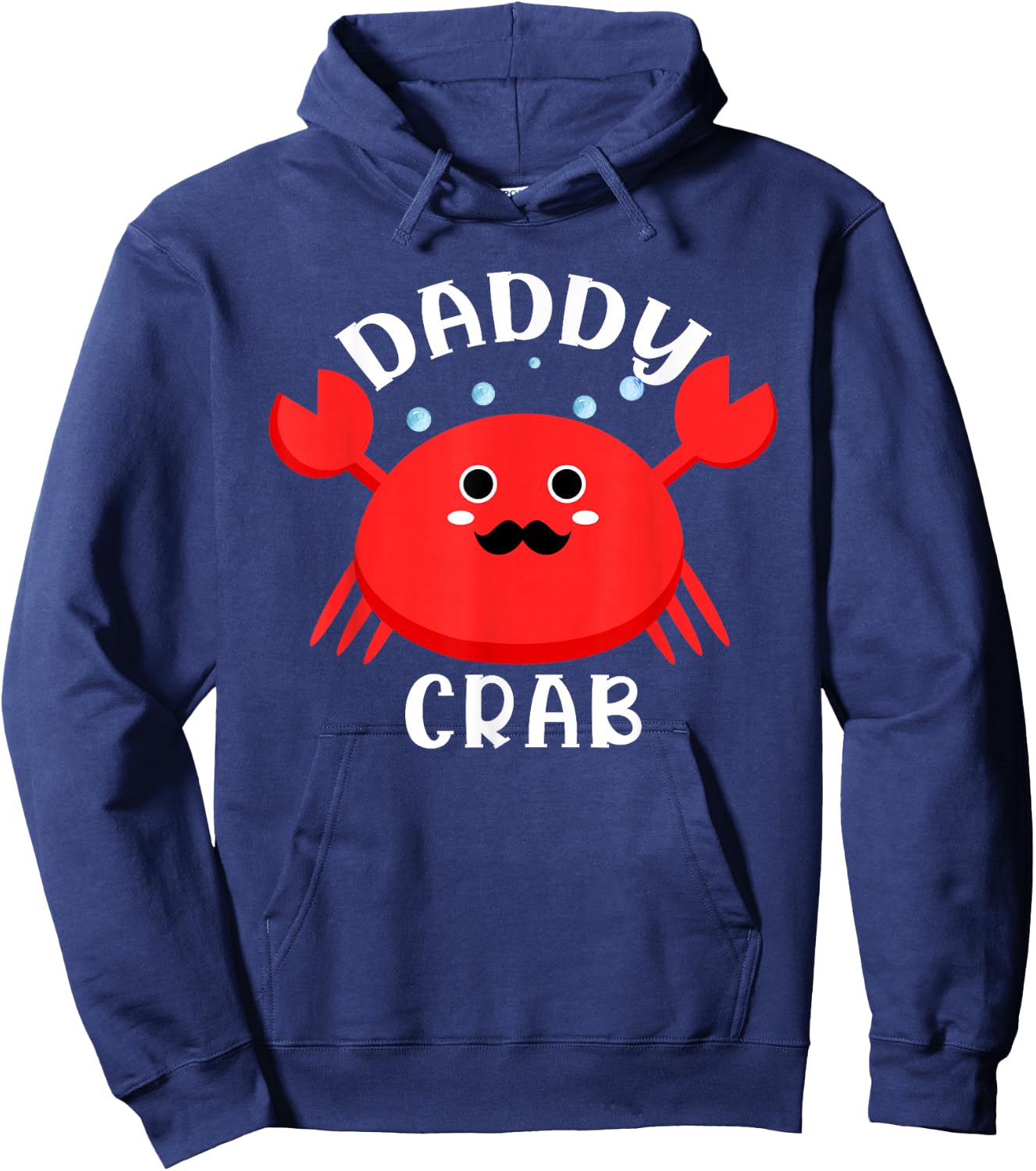 Daddy Crab Ocean Animal Crab Zodiac Funny Announcement Hoodie - Hoodie | Navy